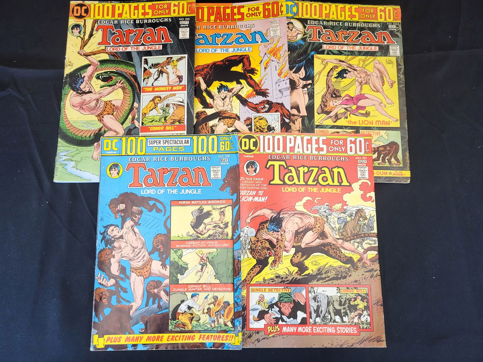 A Group of DC Comics Tarzan Lord of the Jungle 100 Page Super Spectacular Editions (1 of 2)