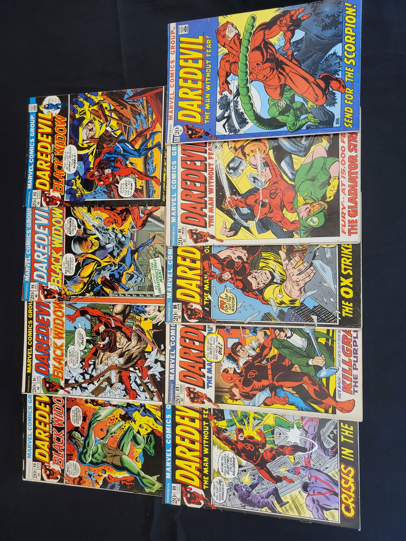 A Collection of Marvel Daredevil Bronze Age Comic Books (1 of 2)