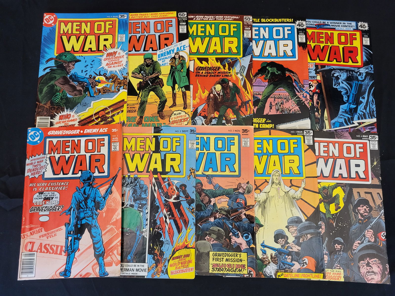 A Collection of DC Comics Men of War Comic Books (1 of 2)