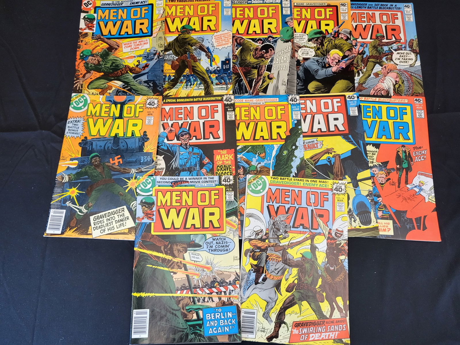 A Collection of DC Comics Men of War Bronze Age Comic Books (1 of 2)