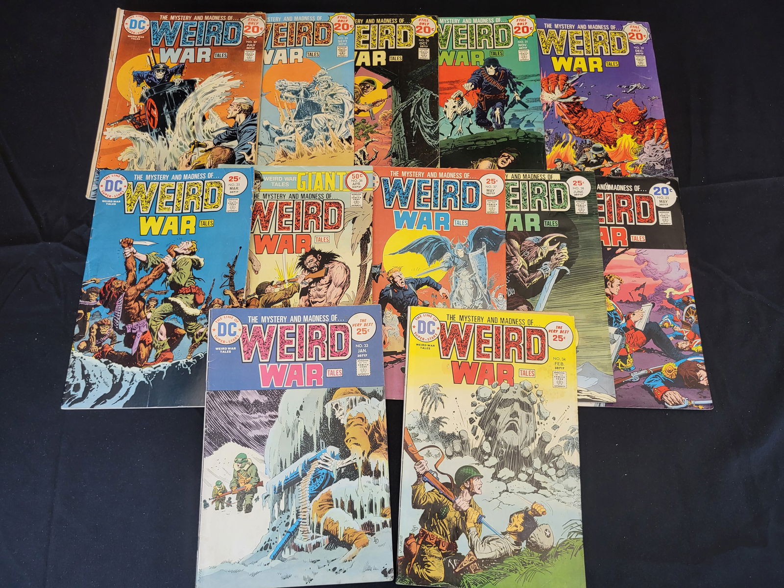 A Collection of DC Weird War Tales Comic Books Bronze Age (1 of 1)