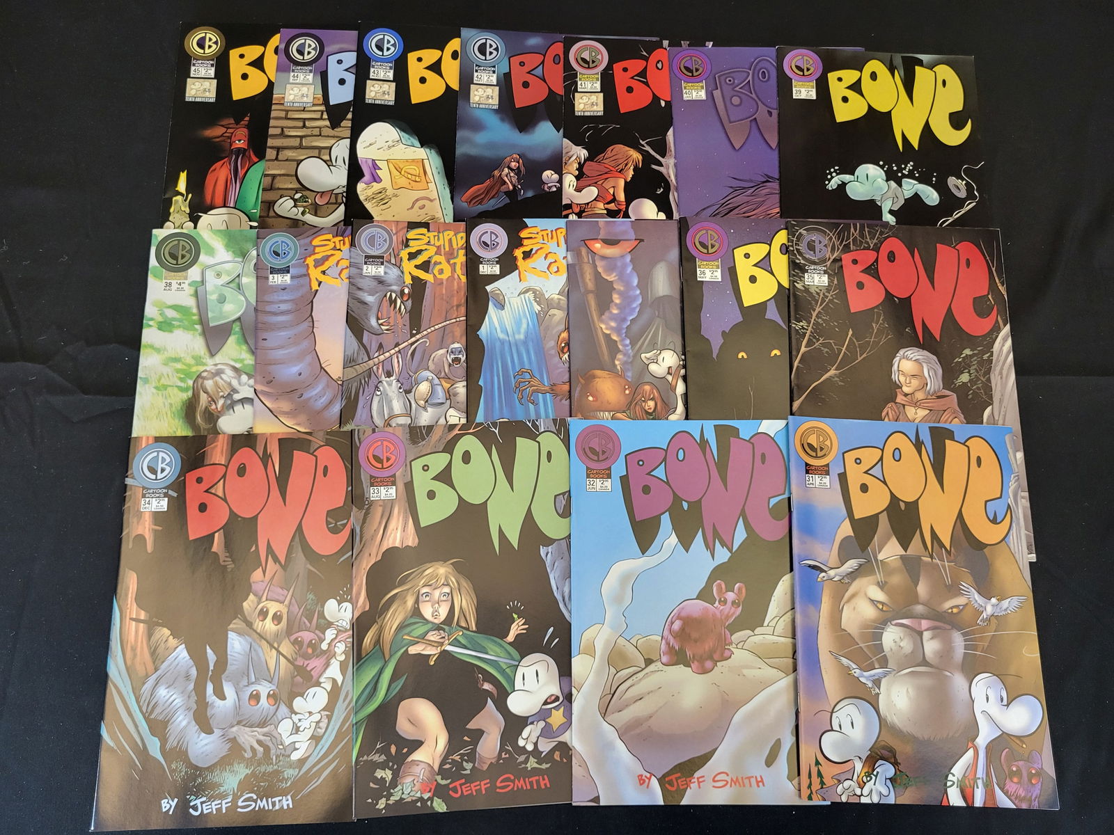 A Collection of Bone and Stupid Rat Creatures Comic Books by Jeff Smith (1 of 2)