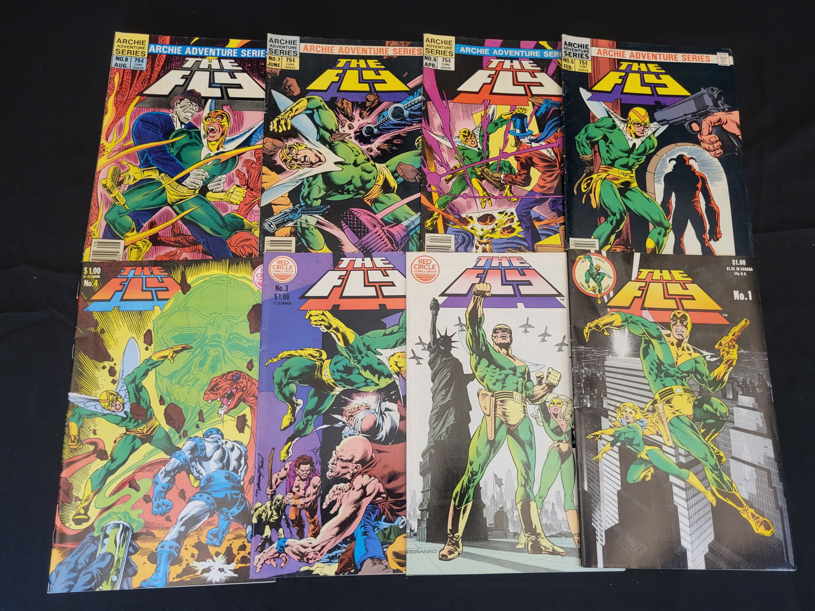 A Collection of Red Circle Comics The Fly Comic Books (1 of 2)