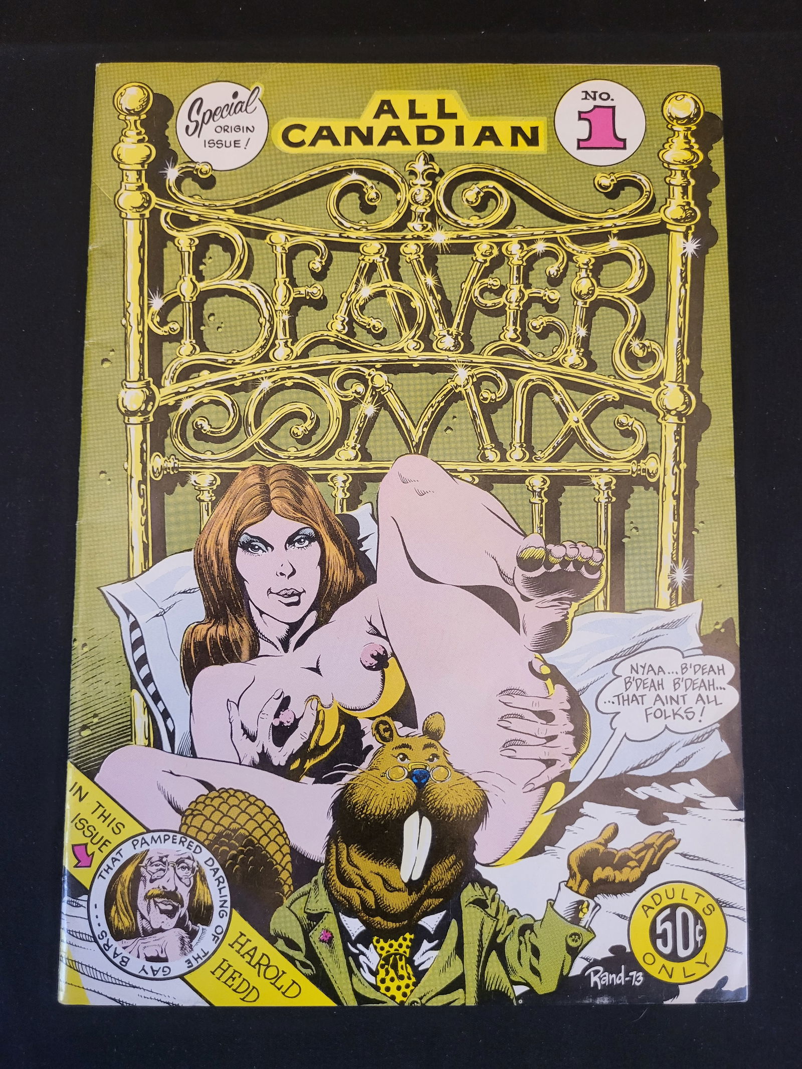 All Canadian Beaver Comix No. 1 First Printing 1973: BID PER WHAT YOU SEE IN THE PHOTO, NOT THE AI GENERATED TITLES AND DESCRIPTIONS! A single issue of the underground comic book All Canadian Beaver No. 1, designated as a Special Origin Issue and publis