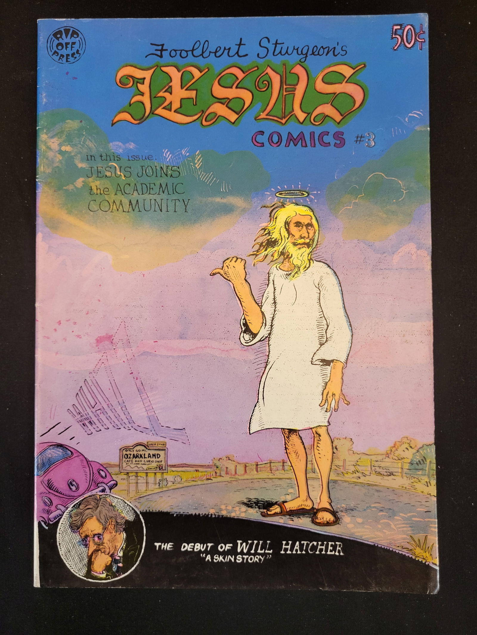 Jesus Comics Number 3 by Foolbert Sturgeon Frank Stack Rip Off Press 1973: BID PER WHAT YOU SEE IN THE PHOTO, NOT THE AI GENERATED TITLES AND DESCRIPTIONS! Foolbert Sturgeon's Jesus Comics Number 3, an underground comic book created by Frank Stack under the pseudonym Foolber
