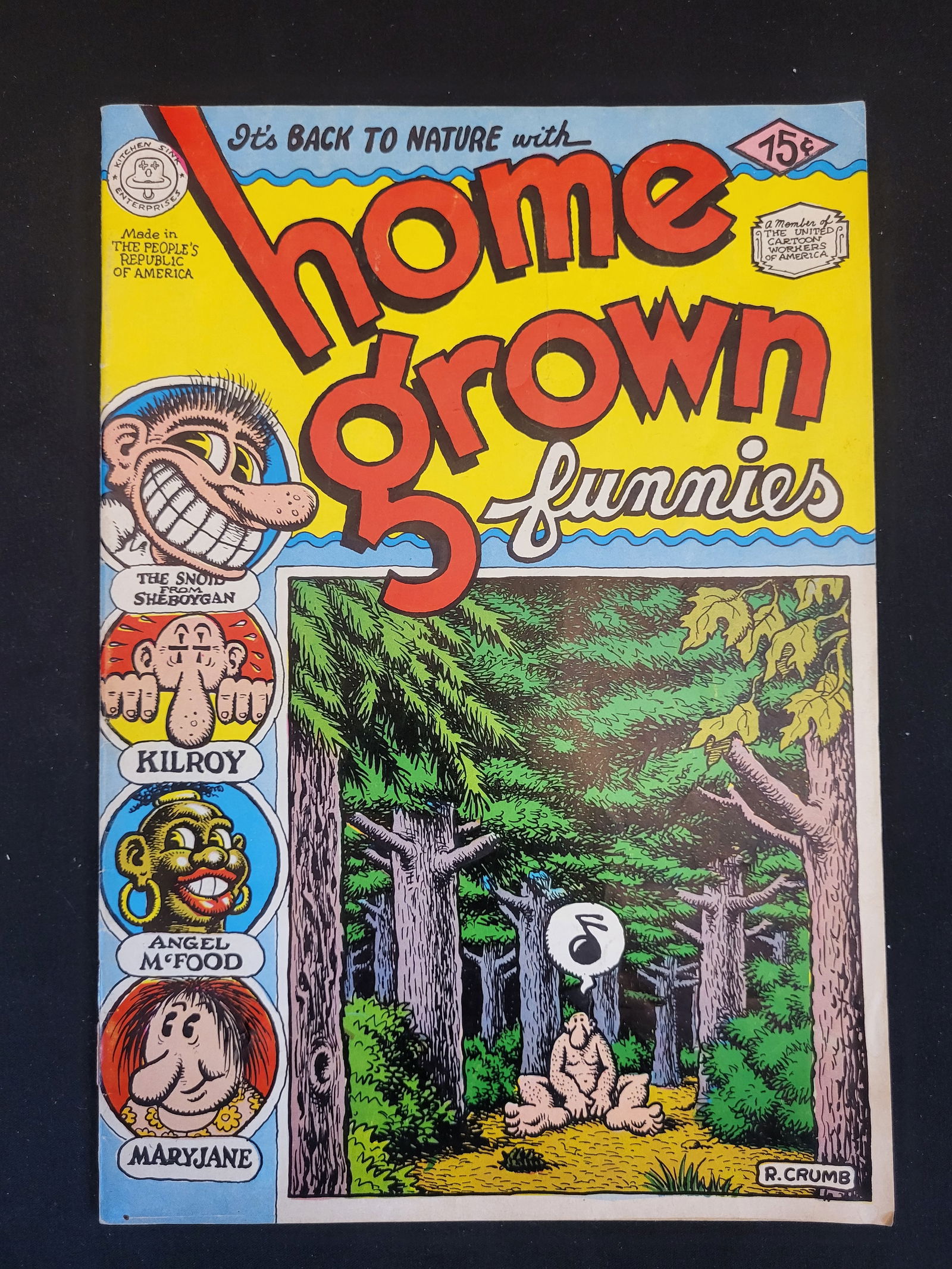 R. Crumb Home Grown Funnies No. 1 Underground Comic Kitchen Sink Enterprises (1 of 2)