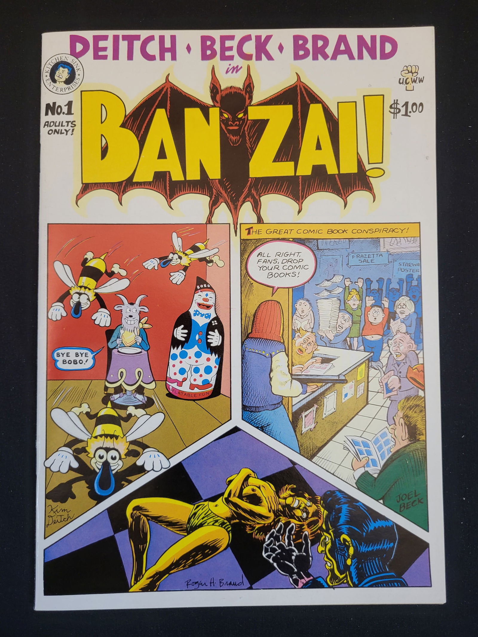 Banzai! No. 1 Underground Comic Book Kitchen Sink 1978 (1 of 2)