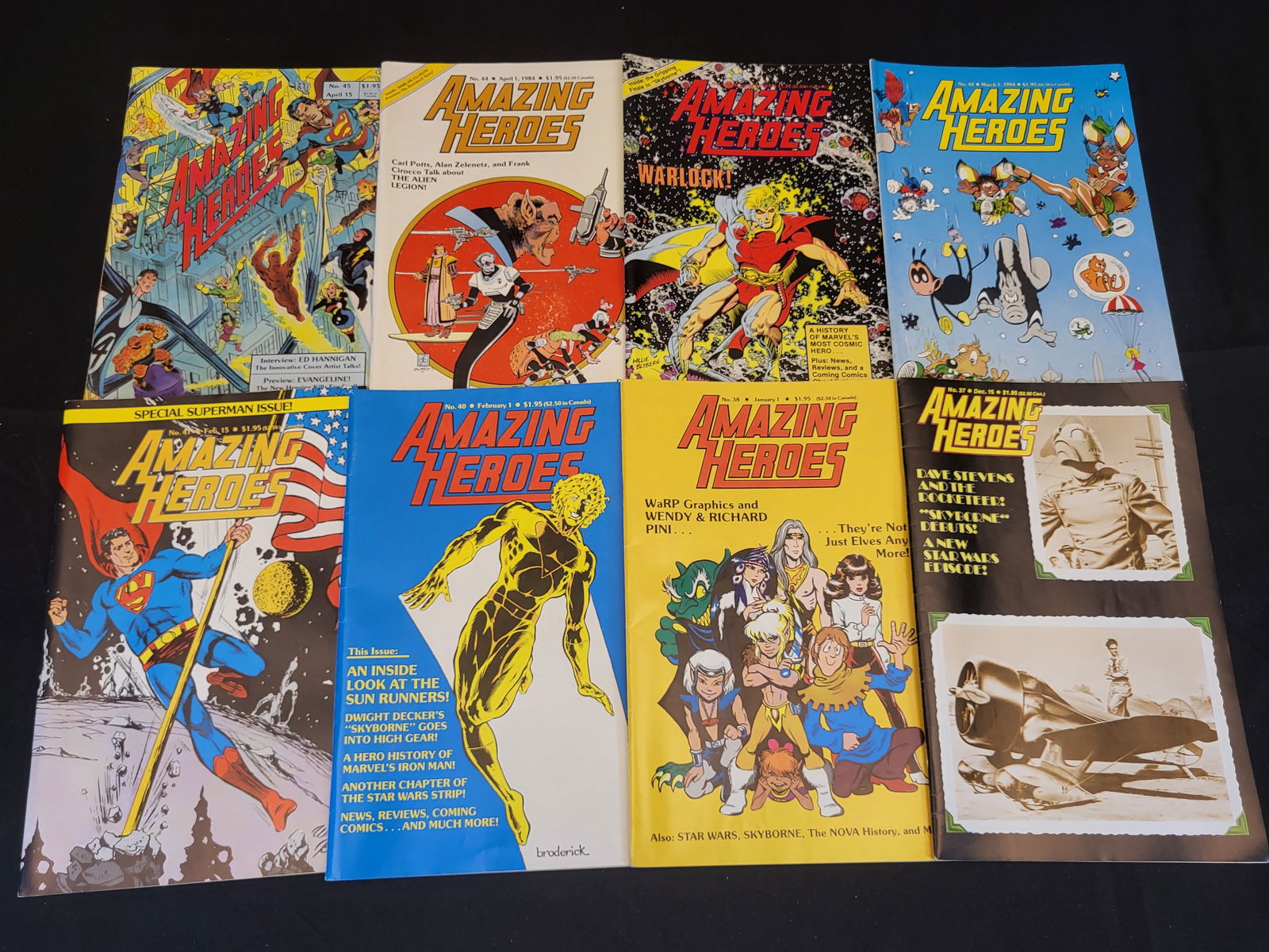 A Group of Amazing Heroes Comic Magazines: BID PER WHAT YOU SEE IN THE PHOTO, NOT THE AI GENERATED TITLES AND DESCRIPTIONS! A group of Amazing Heroes magazines, a trade publication focusing on the comic book industry published by Fantagraphics