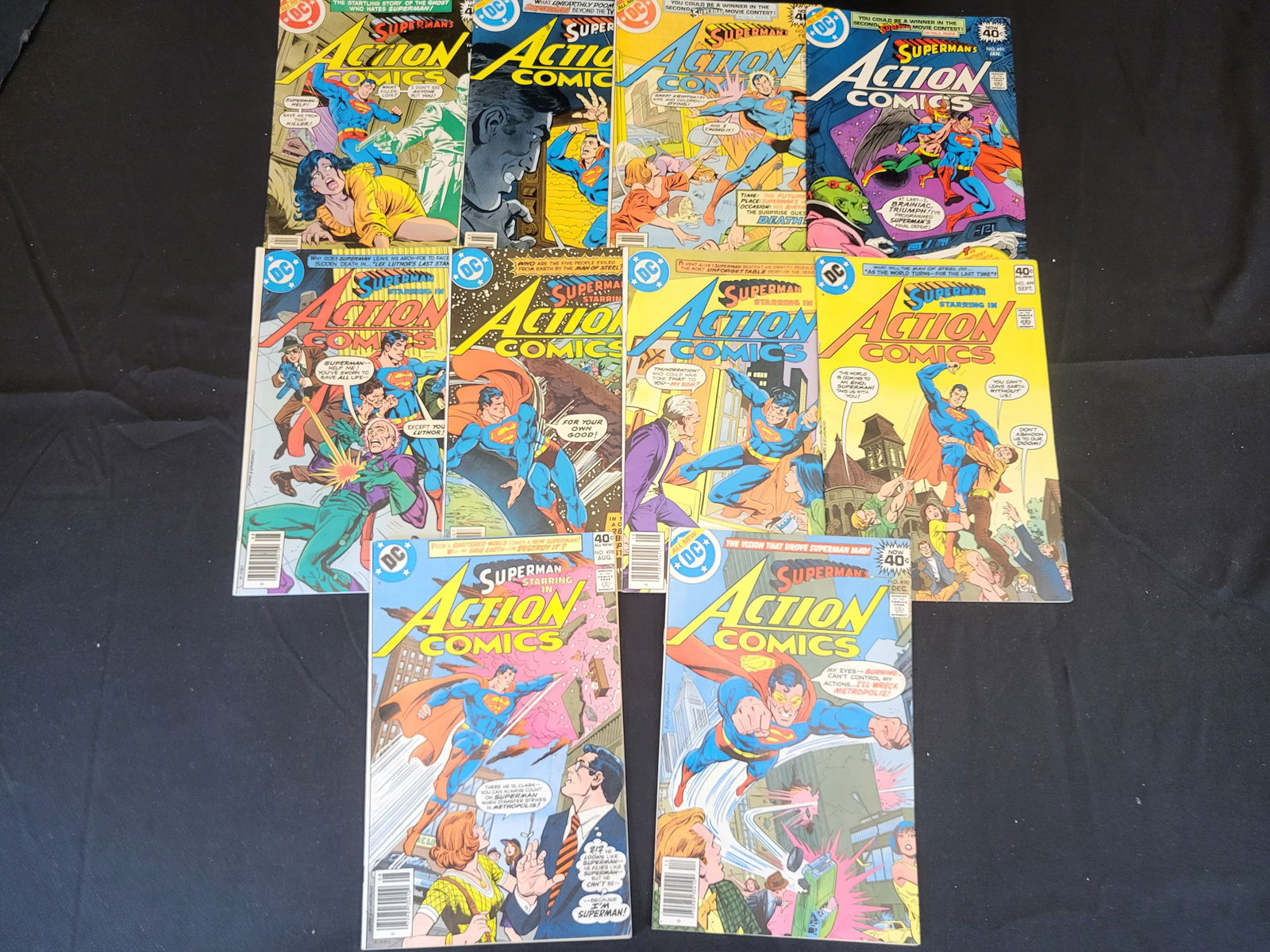 A Collection of DC Action Comics Bronze Age Superman Whitman Variants (1 of 3)
