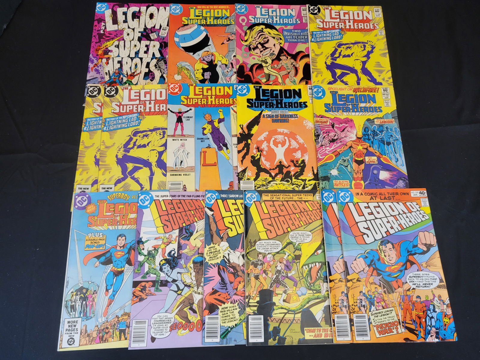 A Collection of DC Comics Legion of Super-Heroes Comic Books: BID PER WHAT YOU SEE IN THE PHOTO, NOT THE AI GENERATED TITLES AND DESCRIPTIONS! A collection of Legion of Super-Heroes comic books published by DC Comics, dating from the late 1970s to the early 1980