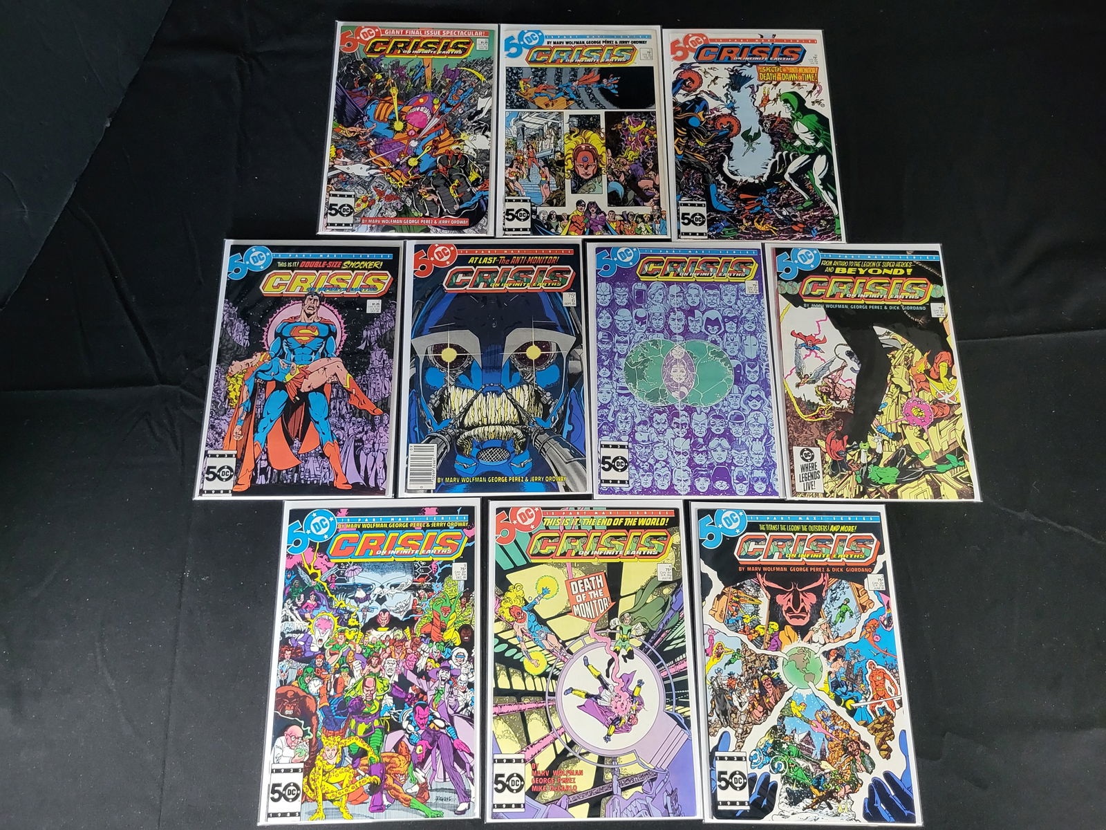 A Collection of DC Comics Crisis on Infinite Earths Comic Books (1 of 3)
