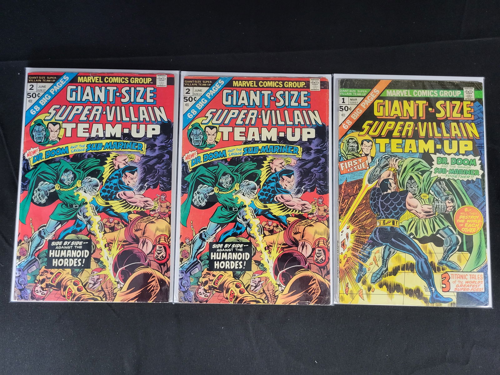 A Trio of Marvel Comics Giant-Size Super-Villain Team-Up Issues 1 and 2 (1 of 2)