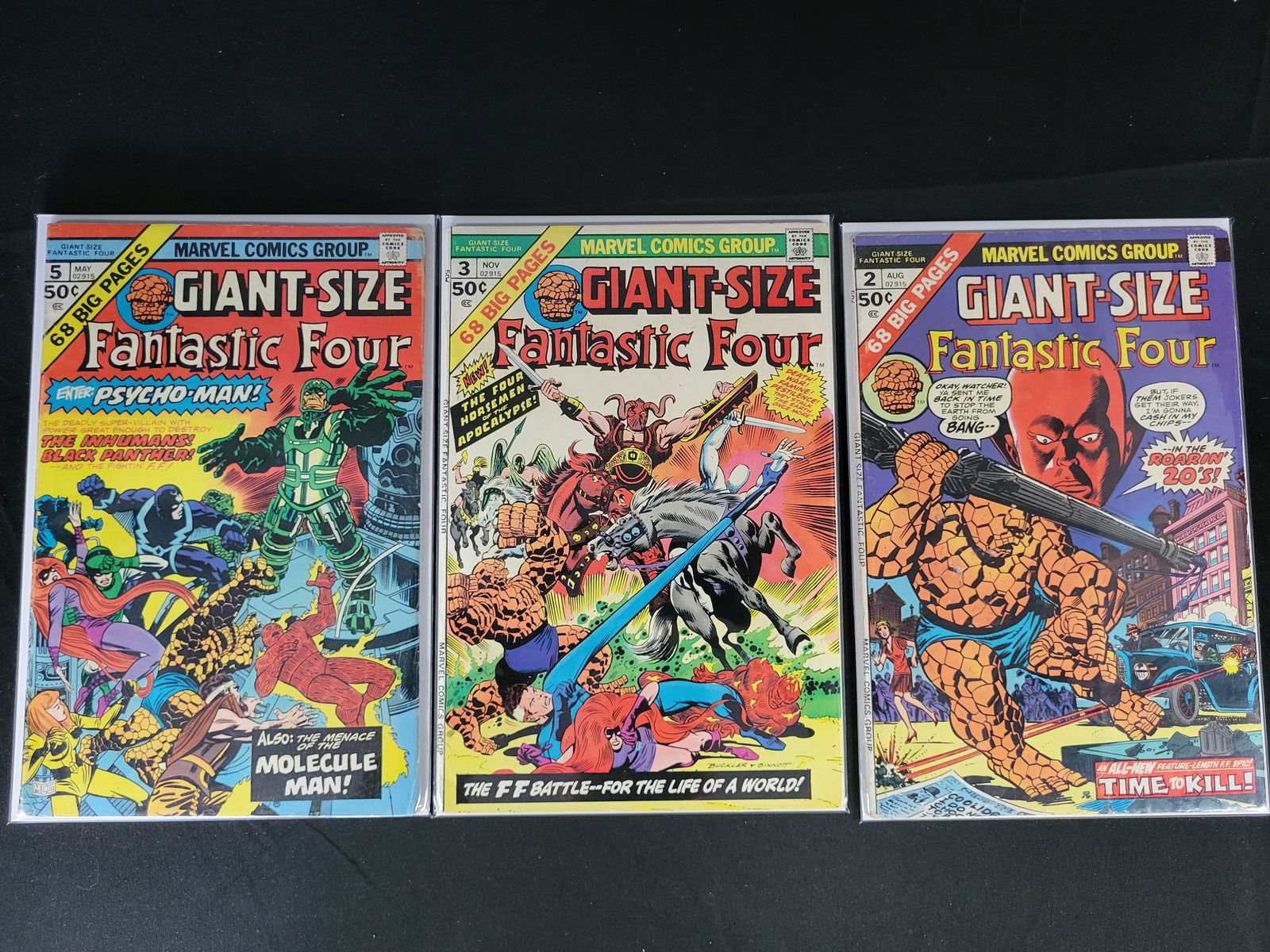 A Trio of Marvel Comics Giant-Size Fantastic Four Issues 2, 3, and 5 (1 of 1)