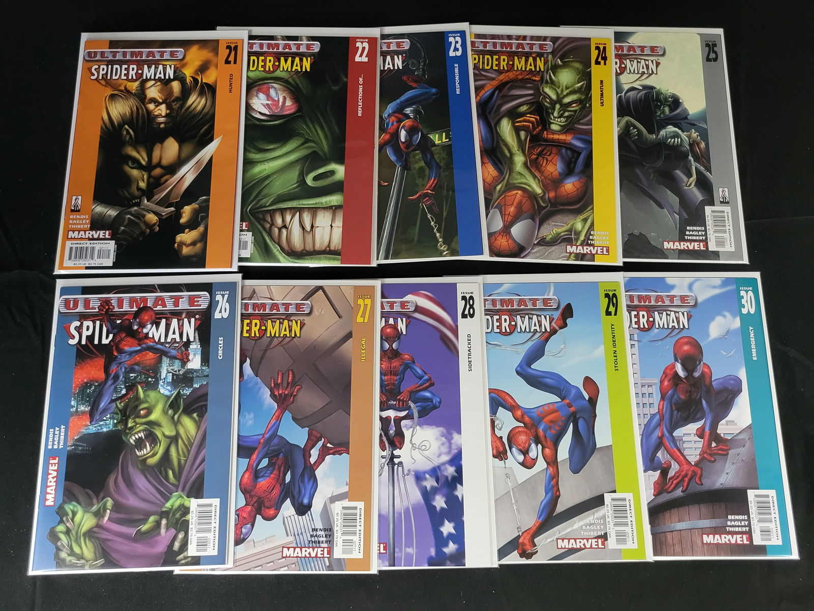 A Collection of Ultimate Spider-Man Marvel Comics Issues 21-30 (1 of 2)