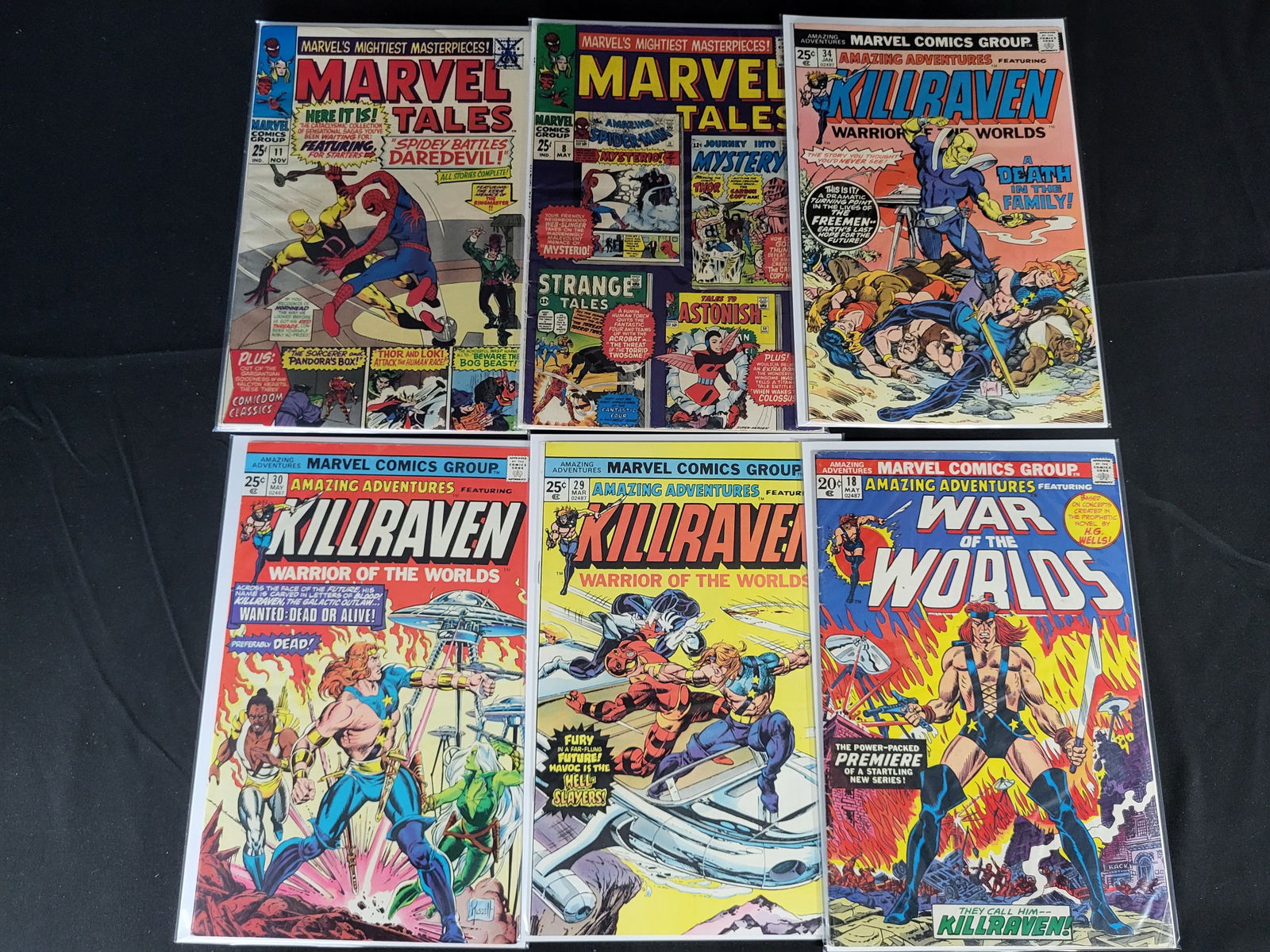 A Collection of Marvel Comics Group Bronze Age Comic Books Featuring Amazing Adventures and Marvel (1 of 1)