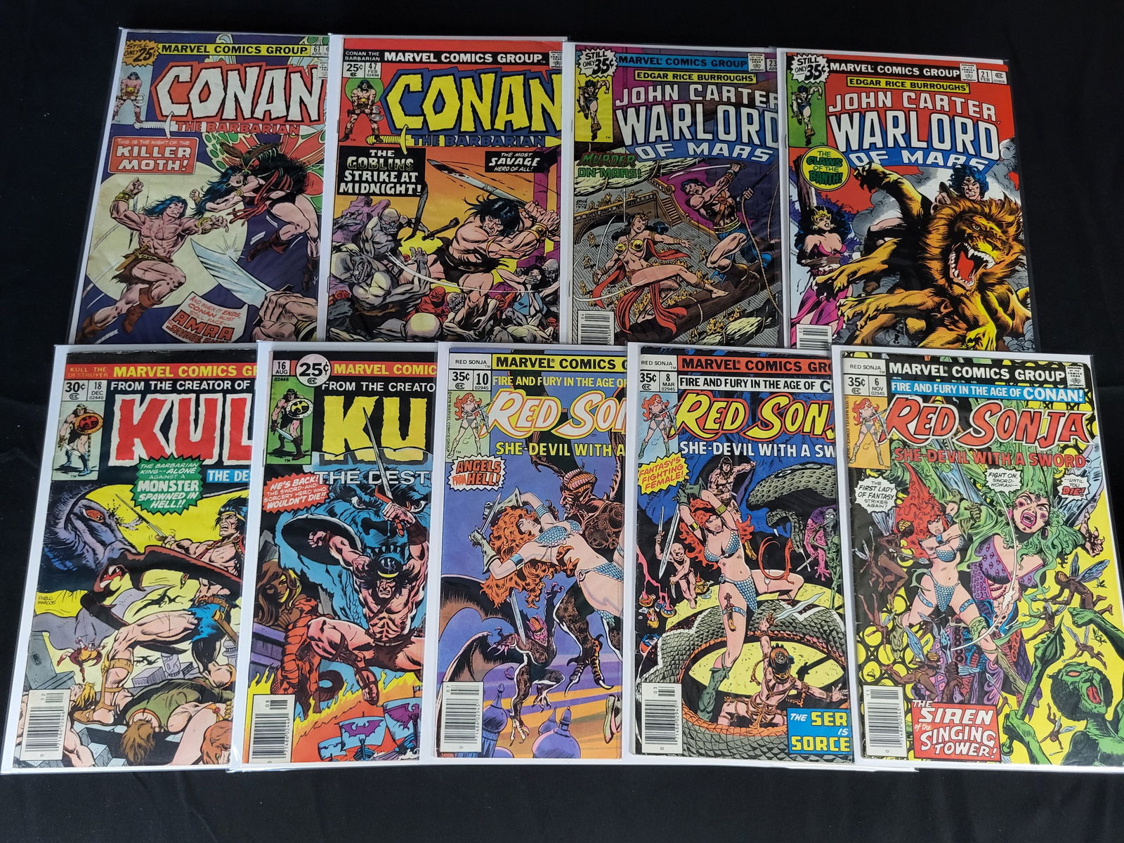 A Collection of Marvel Comics Bronze Age Sword and Sorcery Comic Books (1 of 2)