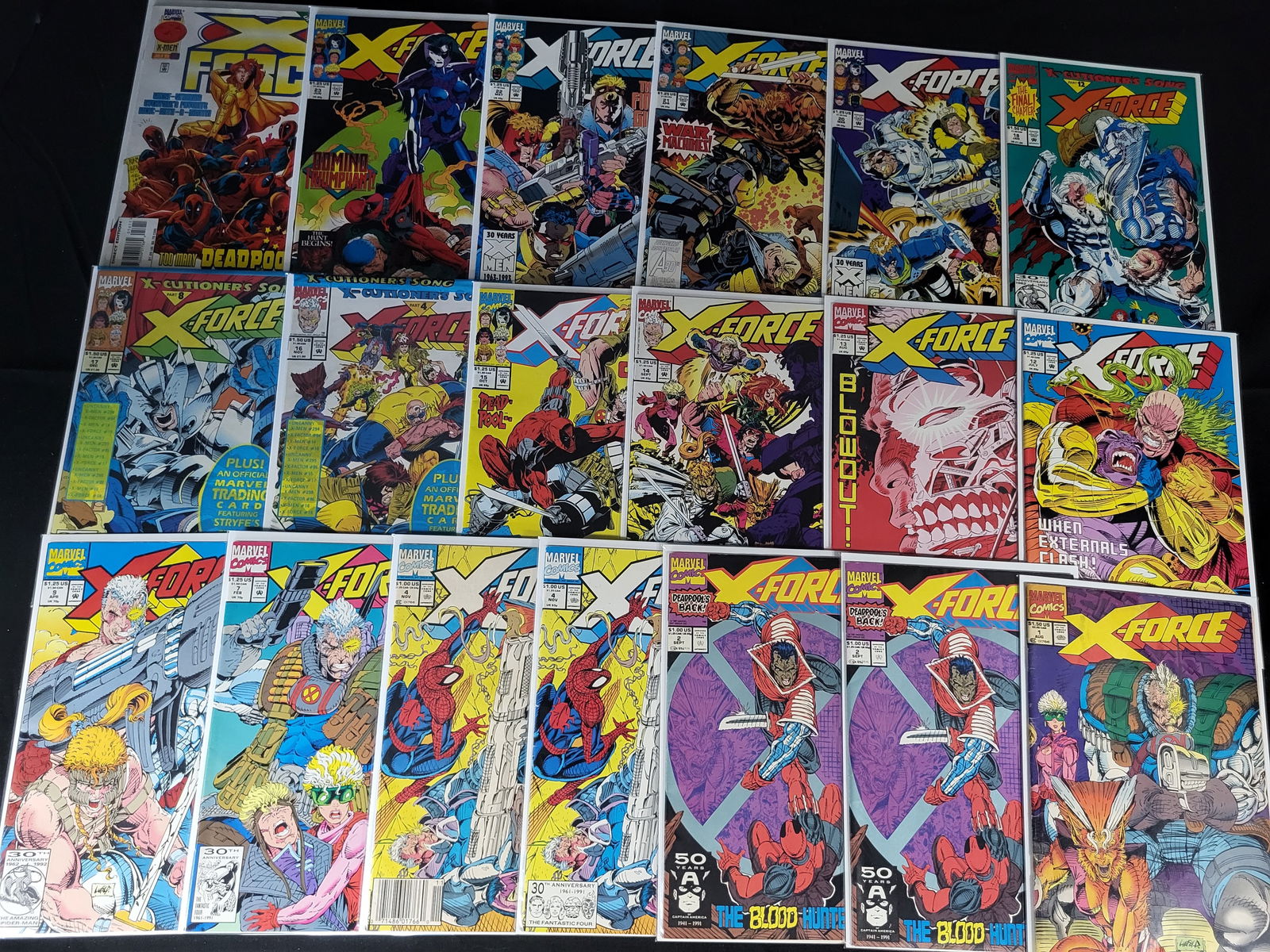 A Collection of Marvel Comics X-Force Vol 1 Comic Books (1 of 5)