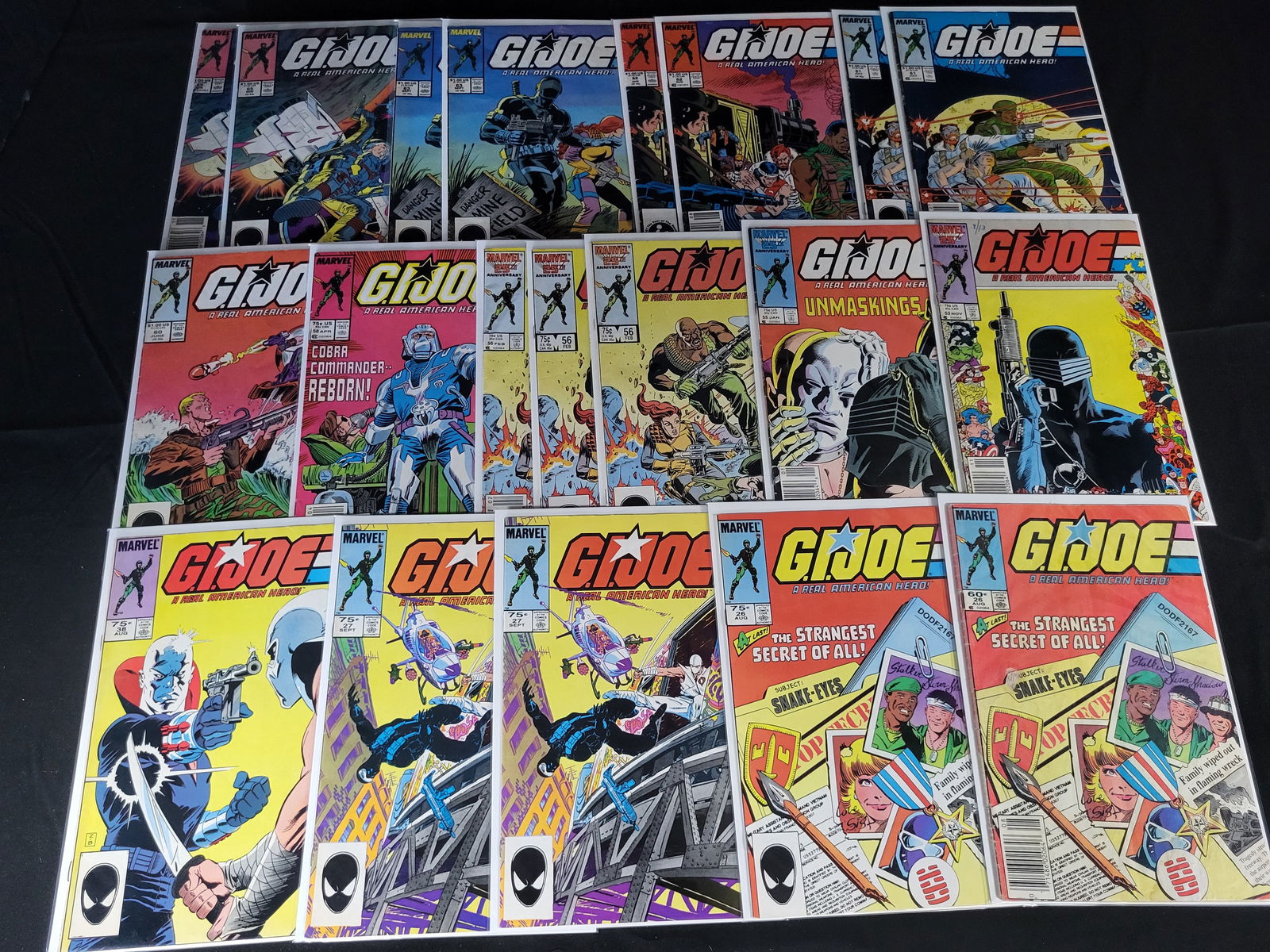 A Collection of Marvel G.I. Joe A Real American Hero Comic Books (1 of 5)