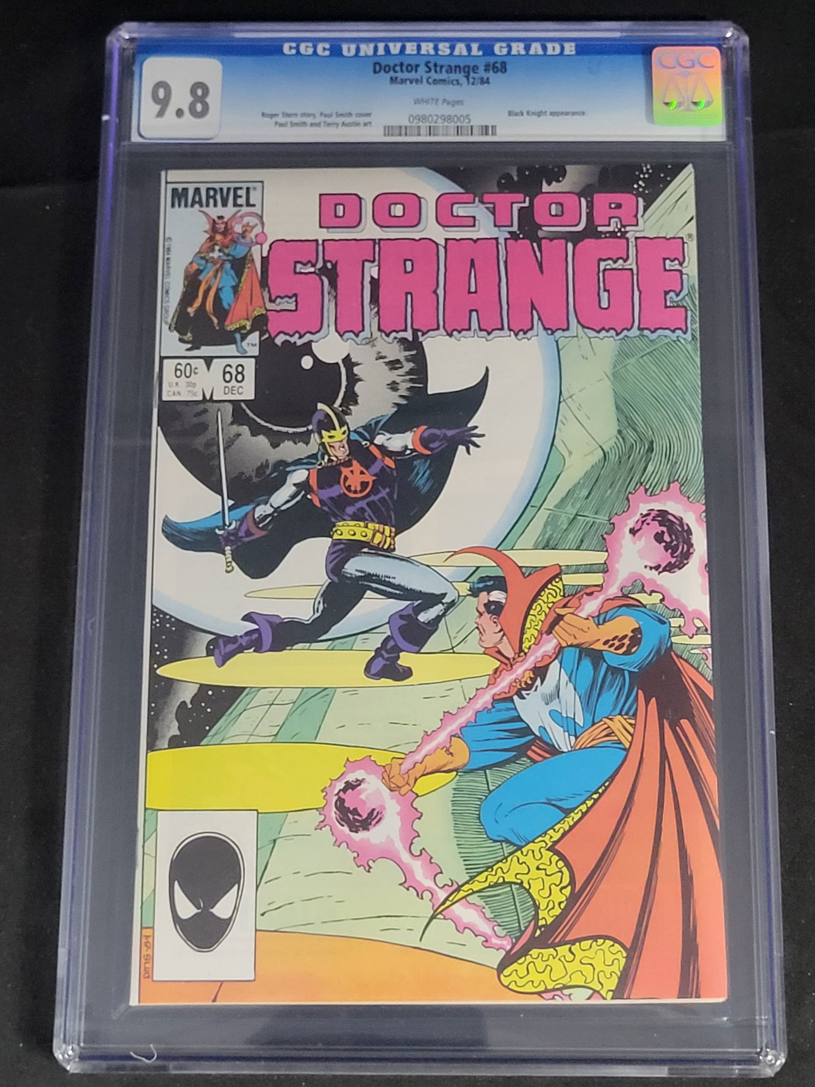 Doctor Strange #68 CGC 9.8 Marvel Comics 1984 Black Knight Appearance (1 of 2)