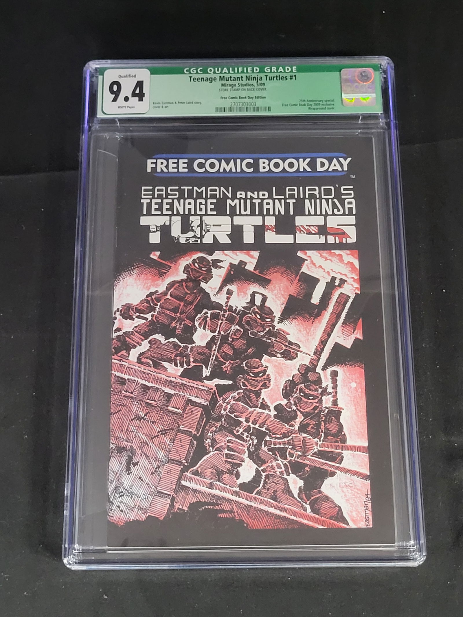 Teenage Mutant Ninja Turtles #1 CGC 9.4 Qualified White Pages Free Comic Book Day Edition (1 of 2)