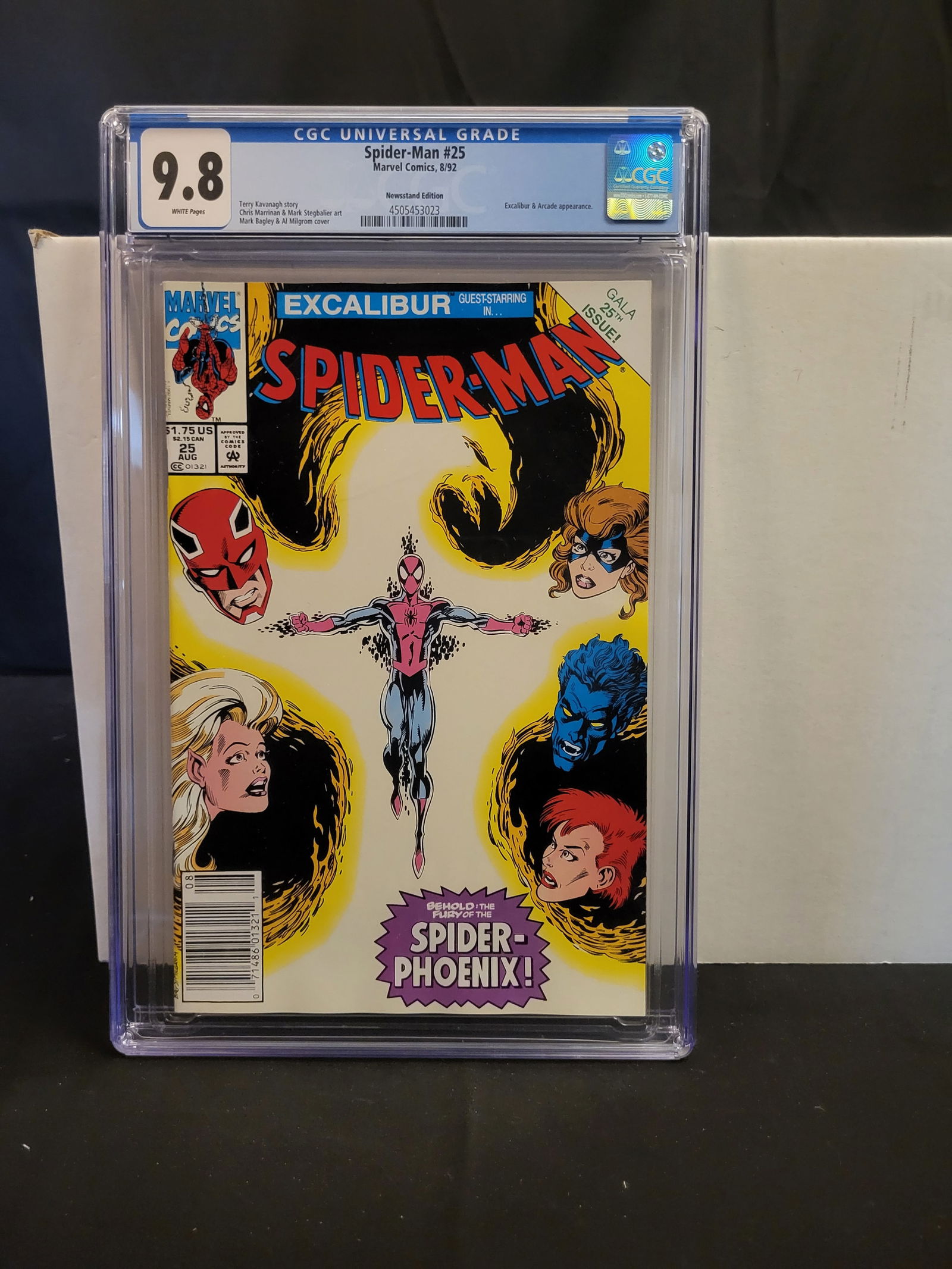 Spider-Man #25 CGC 9.8 Marvel Comics 1992 Todd McFarlane Newsstand Edition (1 of 2)