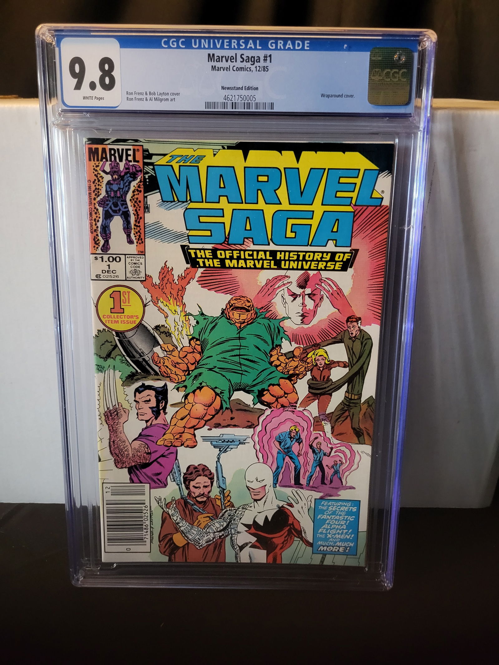 Marvel Saga #1 Marvel Comics 1985 CGC 9.8 Newsstand Edition (1 of 2)