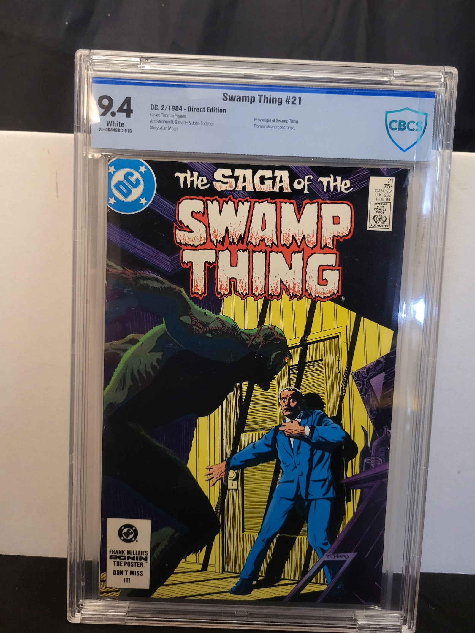 Saga of the Swamp Thing #21 CBCS 9.4 White Pages Direct Edition DC Comics 1984 (1 of 2)