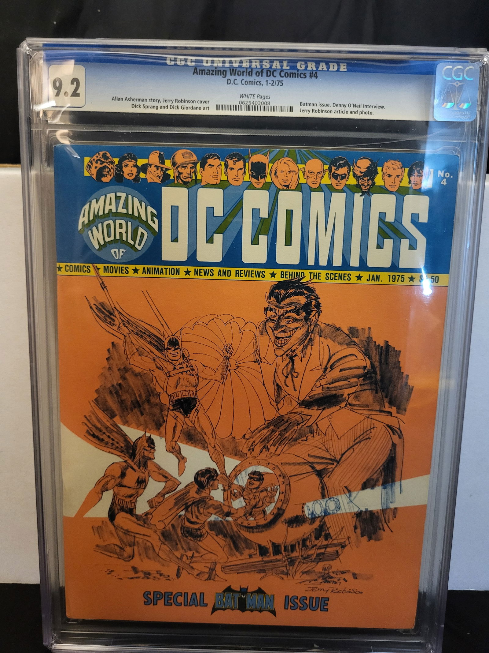 Amazing World of DC Comics No. 4 CGC 9.2 Special Batman Issue 1975 (1 of 3)
