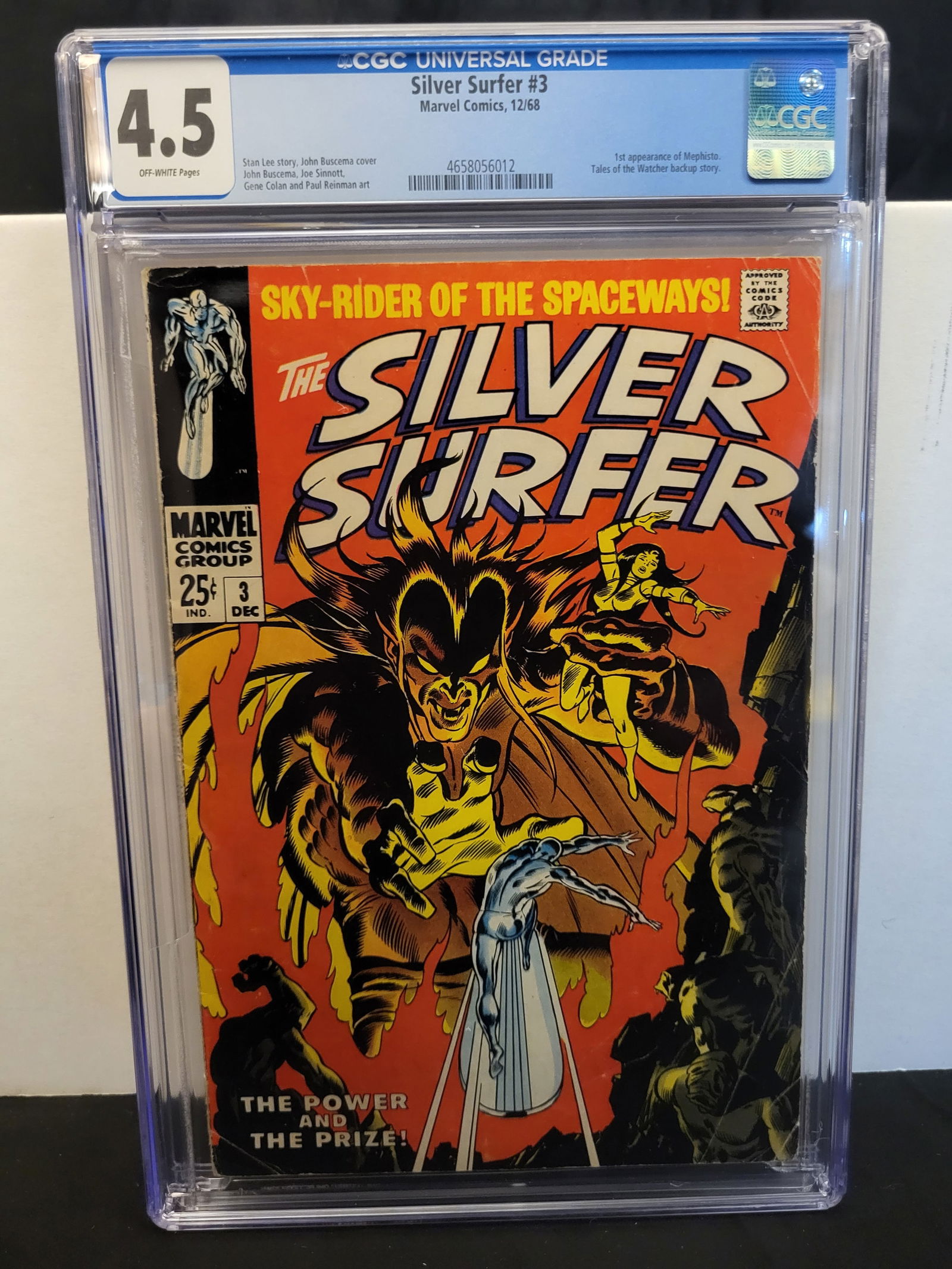 Marvel Comics The Silver Surfer #3 (1968) CGC 4.5 - 1st Appearance of Mephisto (1 of 2)