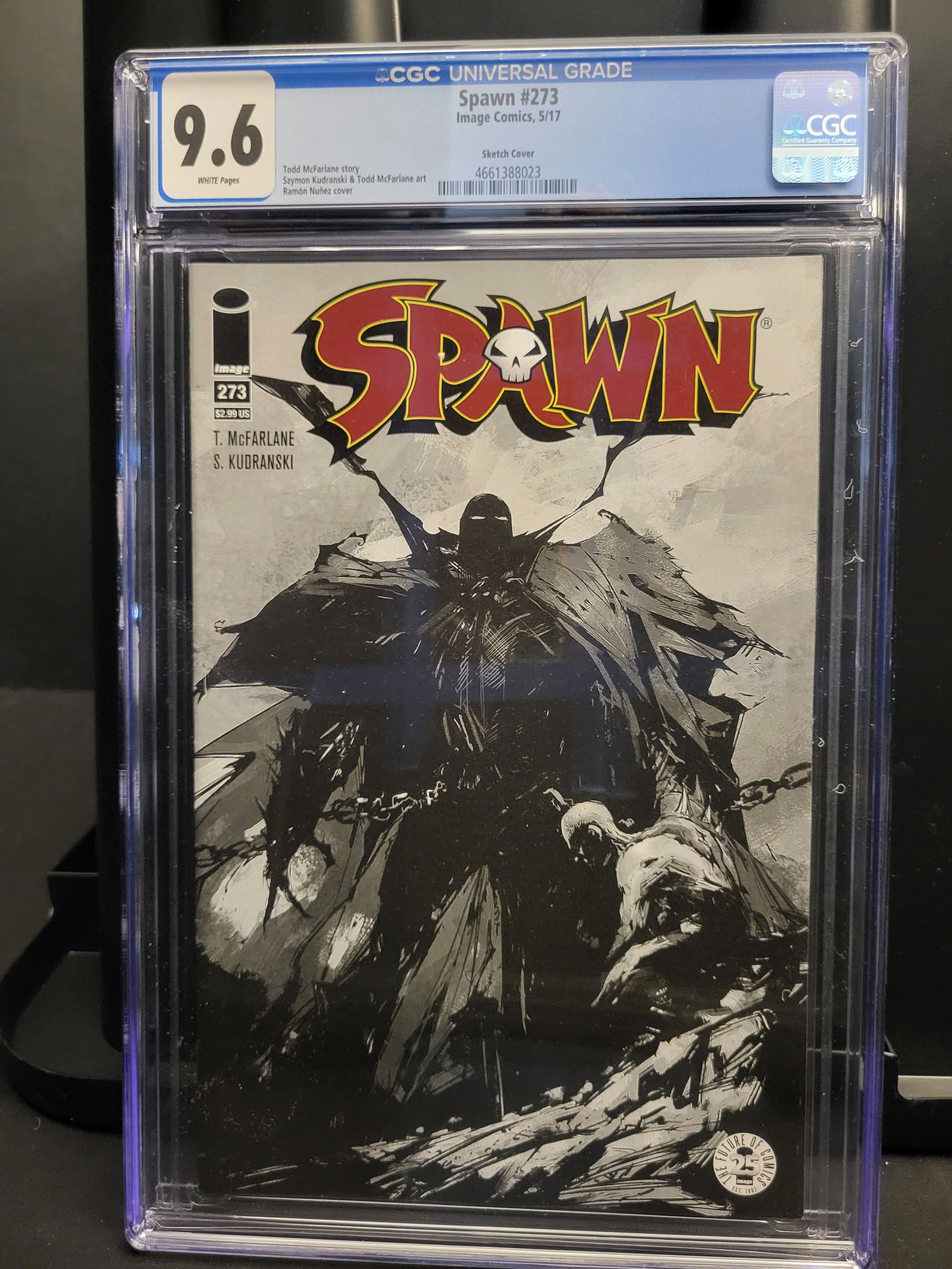Spawn #273 Image Comics 2017 CGC 9.6 Sketch Cover Low Print Run (1 of 3)