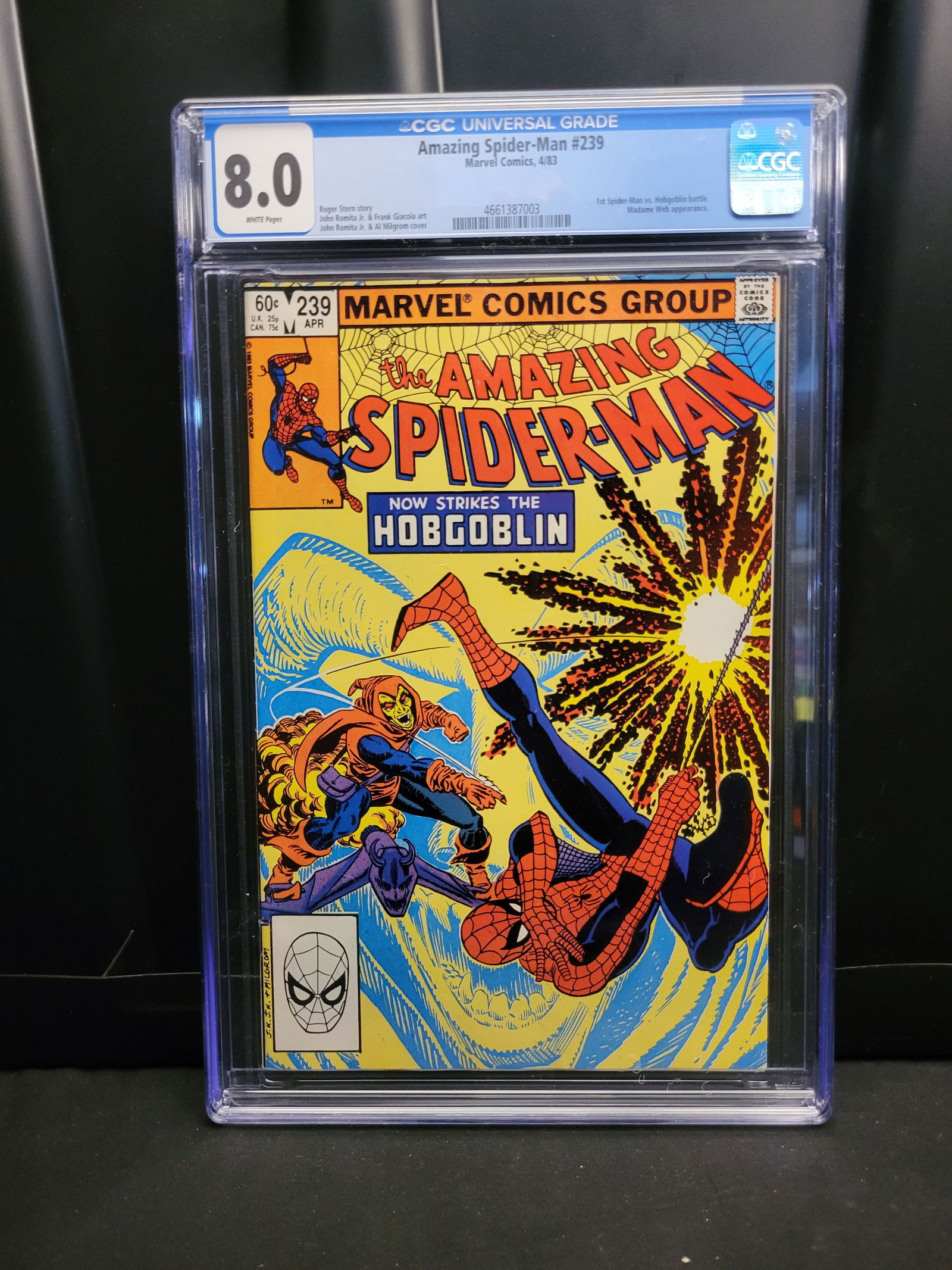 Marvel Comics The Amazing Spider-Man #239 CGC 8.0 White Pages (1 of 2)