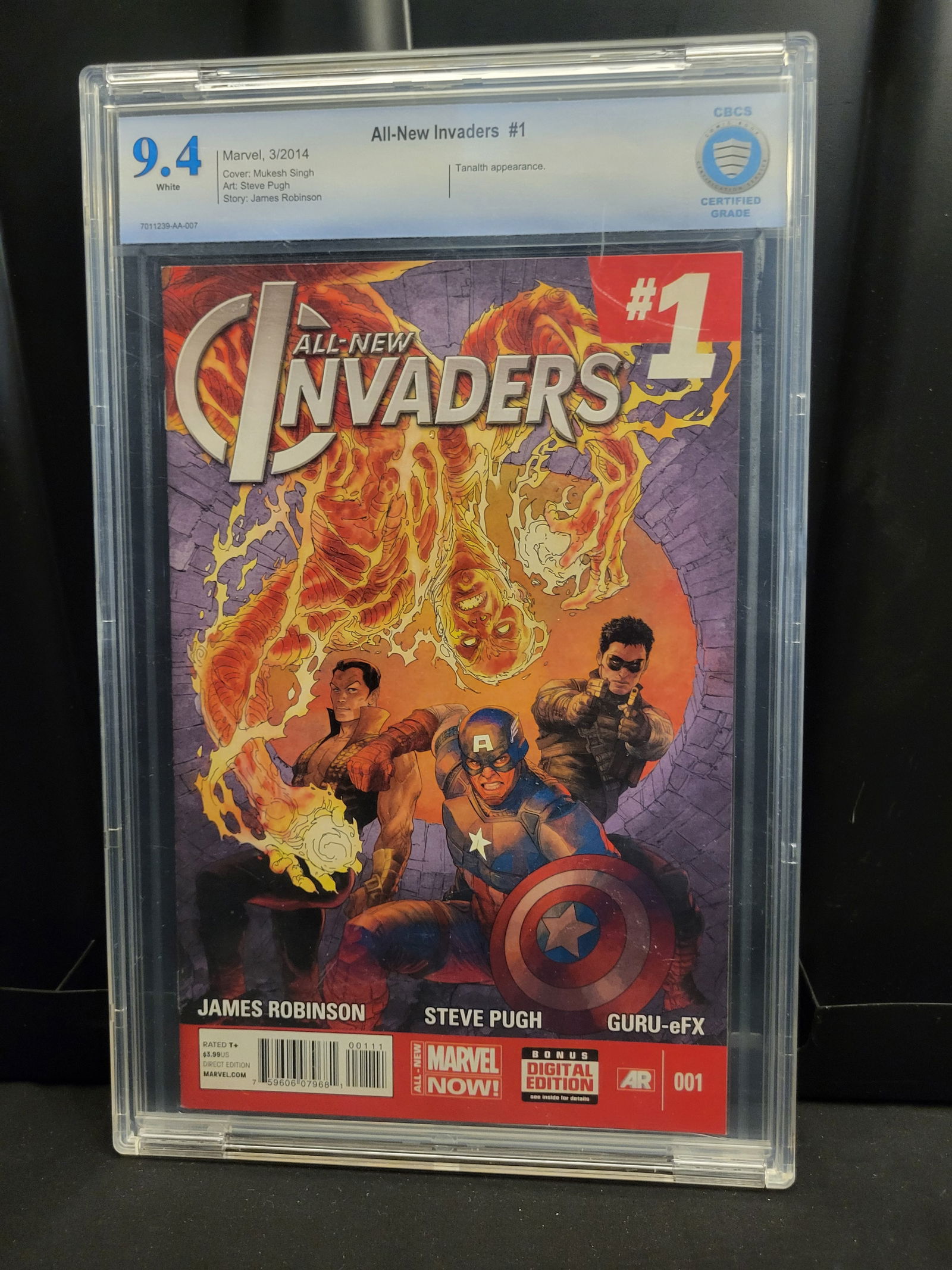 Marvel Comics All-New Invaders #1 March 2014 CBCS 9.4 (1 of 2)