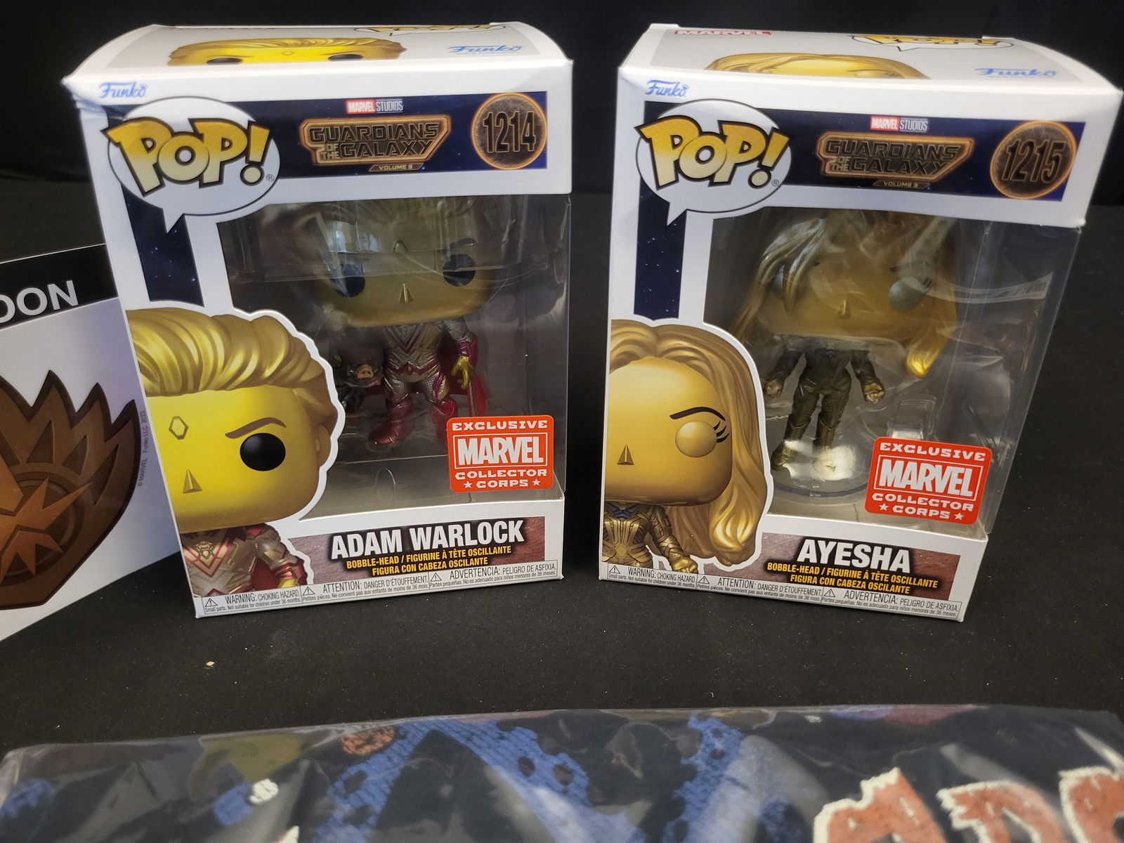 A Collection of Funko Pop! Marvel Guardians of the Galaxy Volume 3 Collector Corps Exclusive Figures (1 of 8)