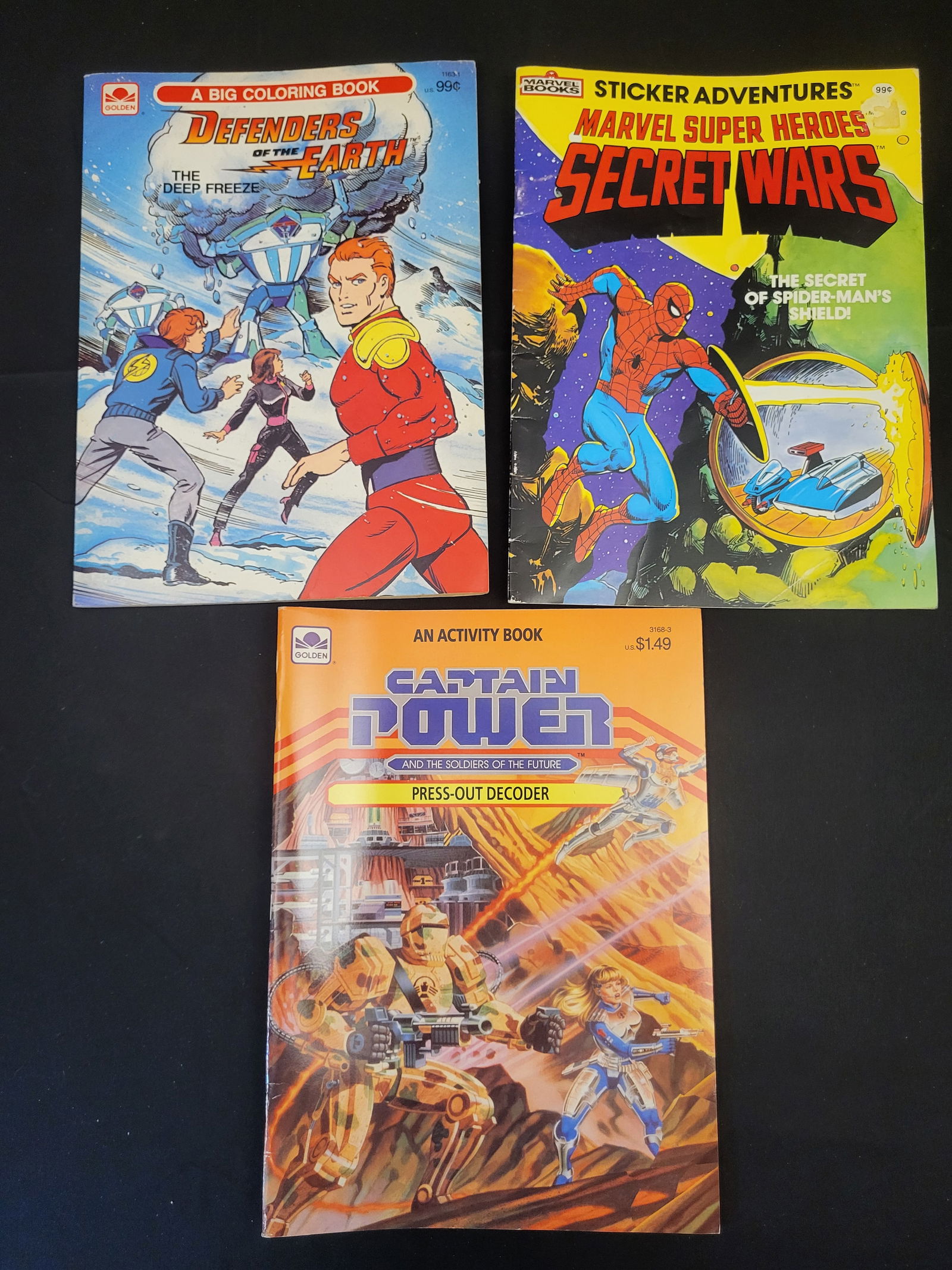 A Trio of Vintage 1980s Children's Activity and Coloring Books (1 of 5)