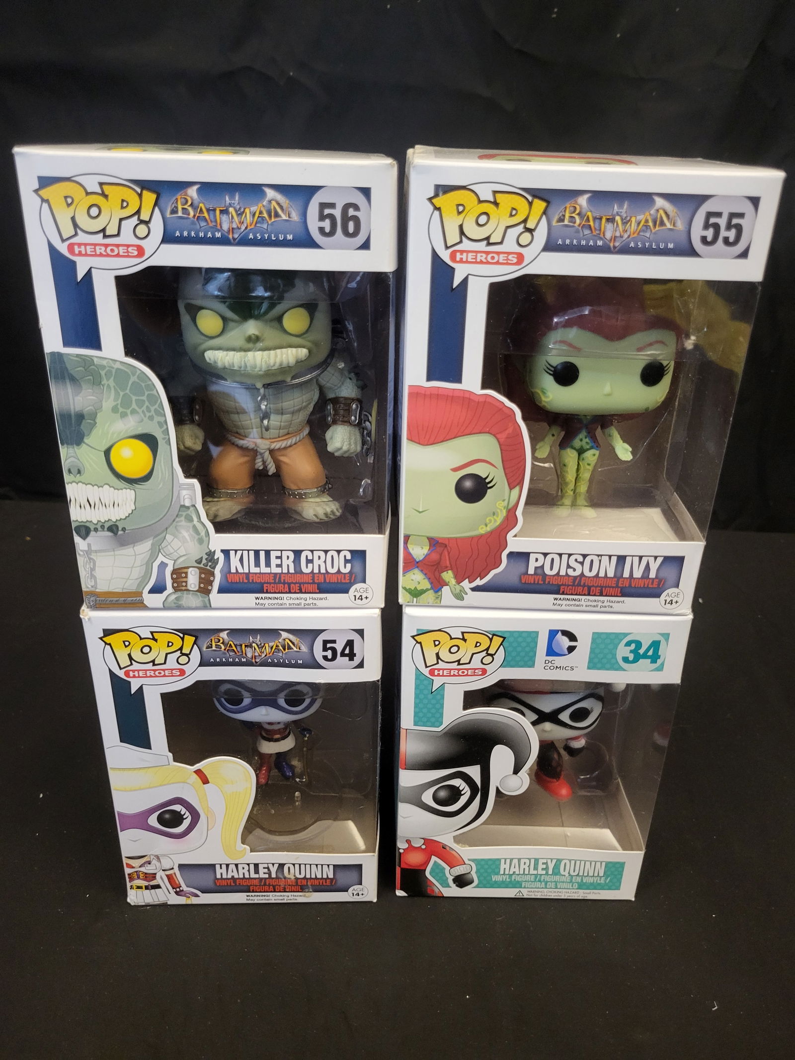 A Group of Funko Pop! Heroes Batman Arkham Asylum Vinyl Figurines (1 of 3)