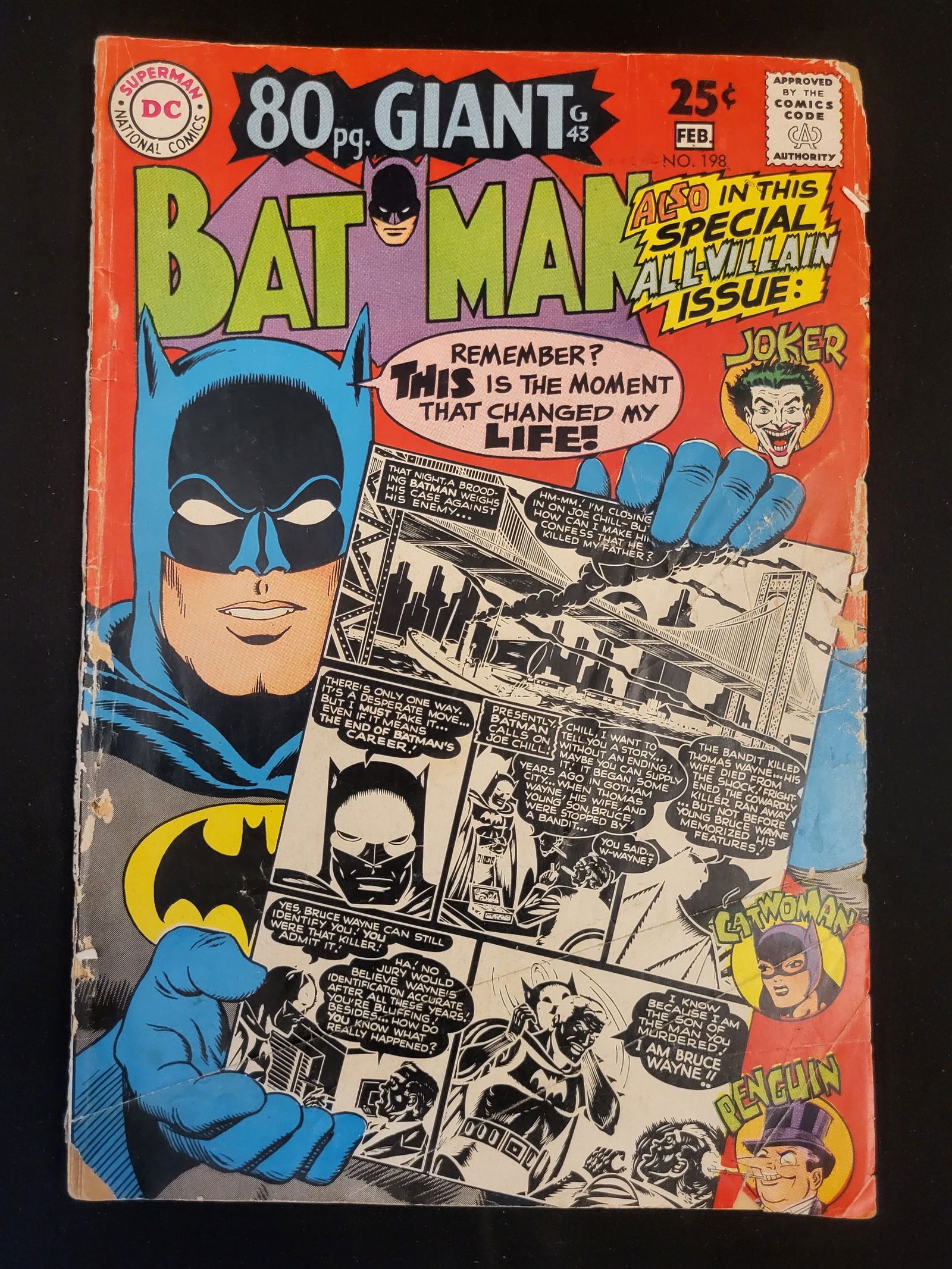Batman #198 80 Page Giant G-43 DC Comics February 1968 (1 of 2)