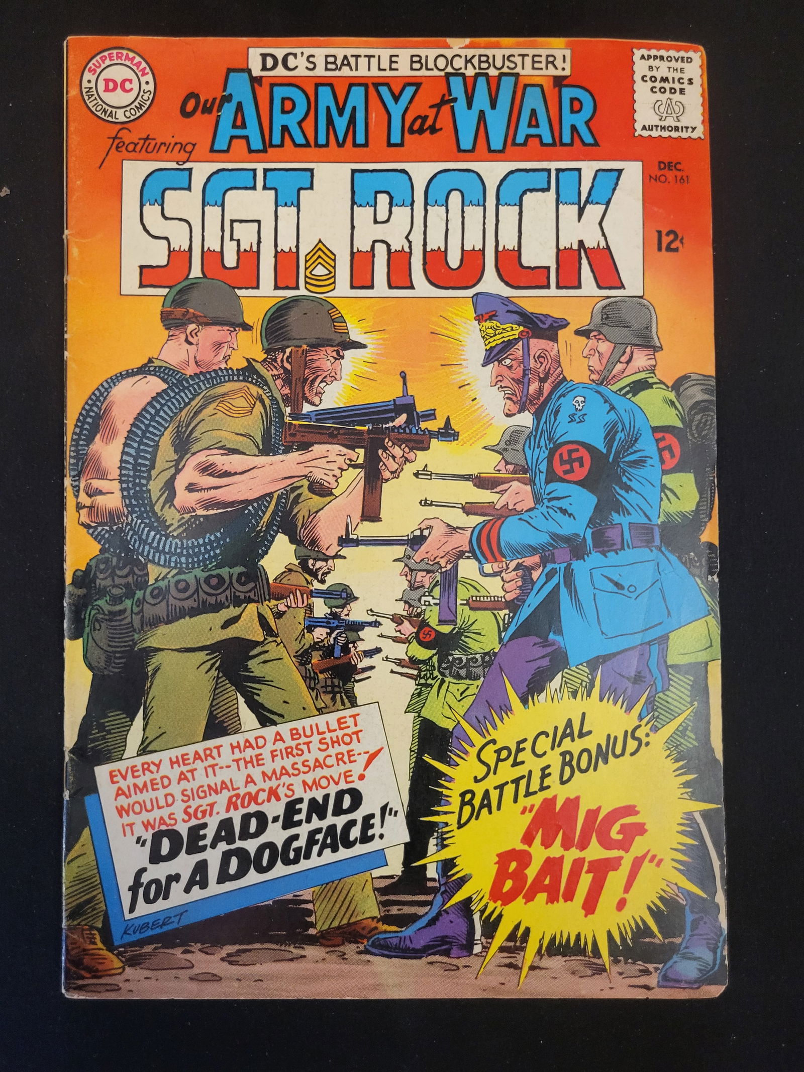 DC Comics Our Army at War #161 Featuring Sgt. Rock December 1965 (1 of 2)