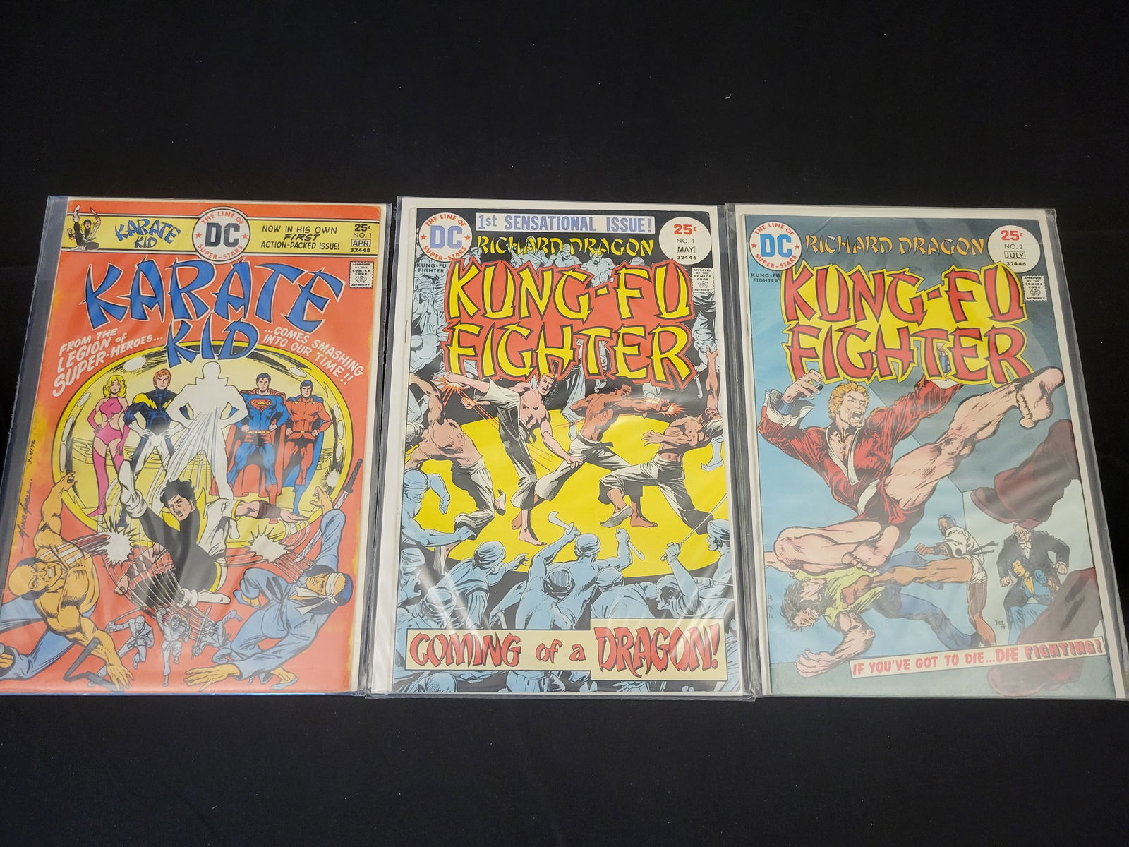 Three DC Comics Bronze Age Martial Arts Issues Including Richard Dragon Kung-Fu Fighter No. 1 (1 of 3)