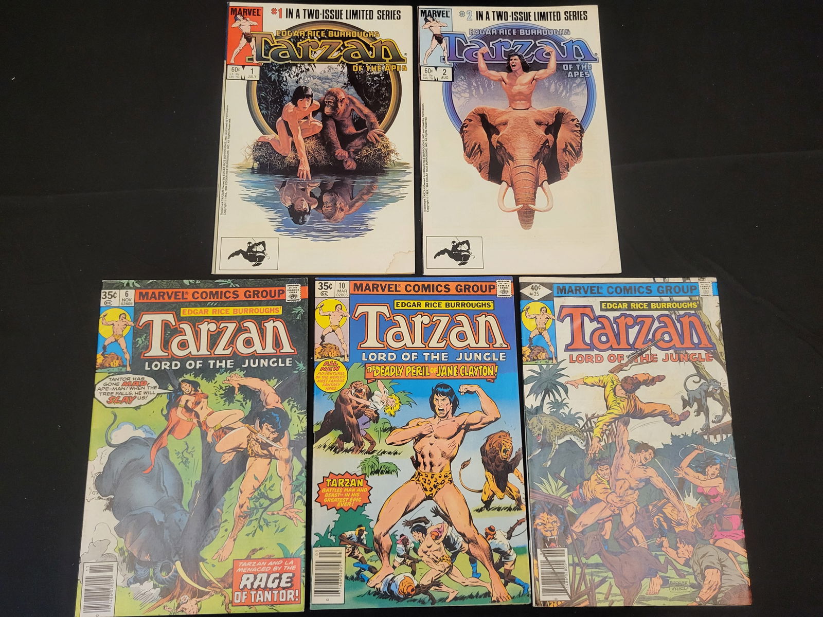 A Collection of Marvel Comics Edgar Rice Burroughs Tarzan Comic Books (1 of 4)