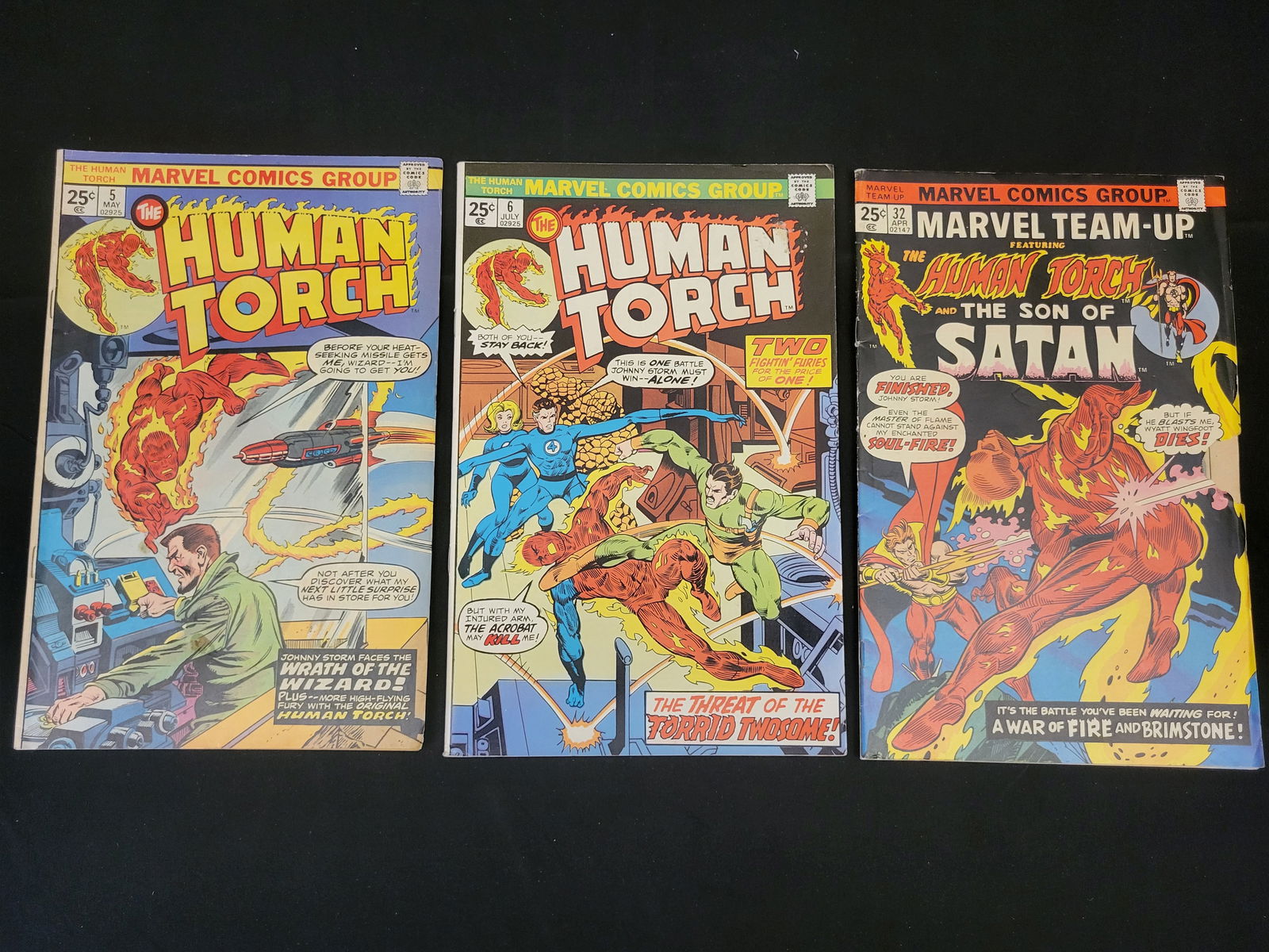 A Collection of Marvel and DC Bronze Age Comic Books Including The Human Torch and Batman Family (1 of 7)