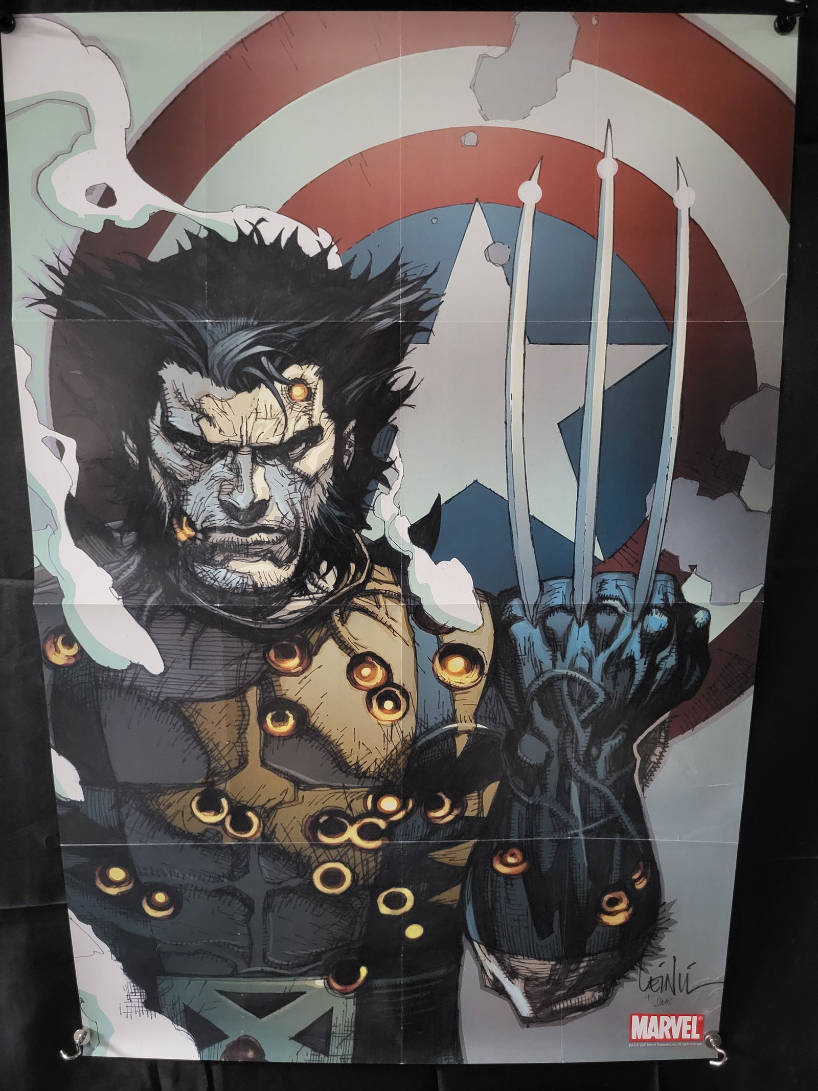 Marvel Fallen Son The Death of Captain America Wolverine Promotional Poster, 2007 (1 of 3)