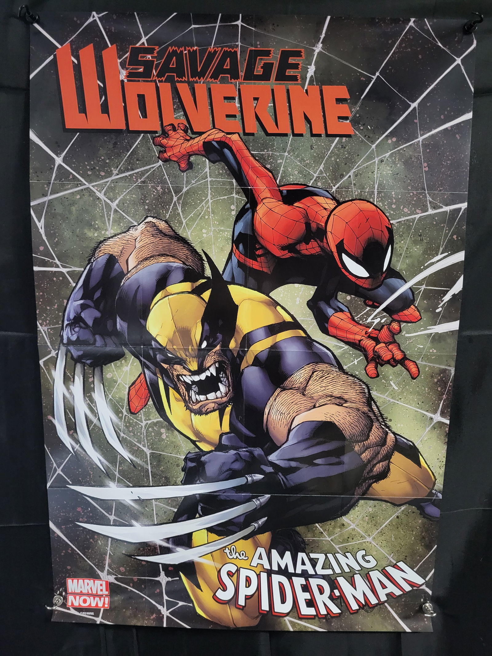 Marvel Now! Savage Wolverine and The Amazing Spider-Man Retailer Exclusive Promo Poster by Joe (1 of 3)