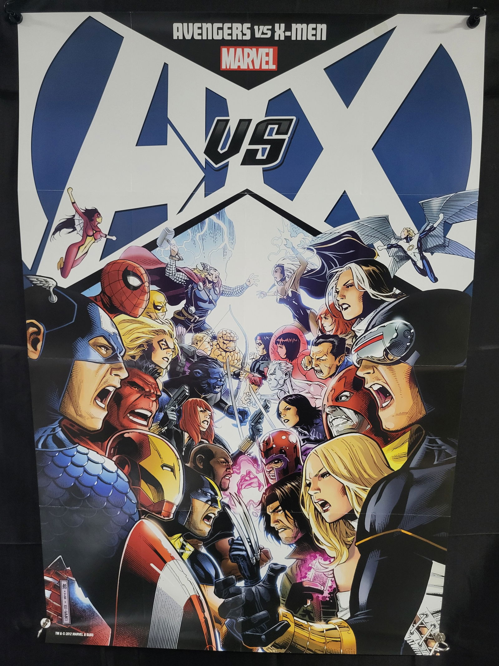 AVENGERS vs X-MEN Promo Poster, 24 x 36, 2012, MARVEL (1 of 2)