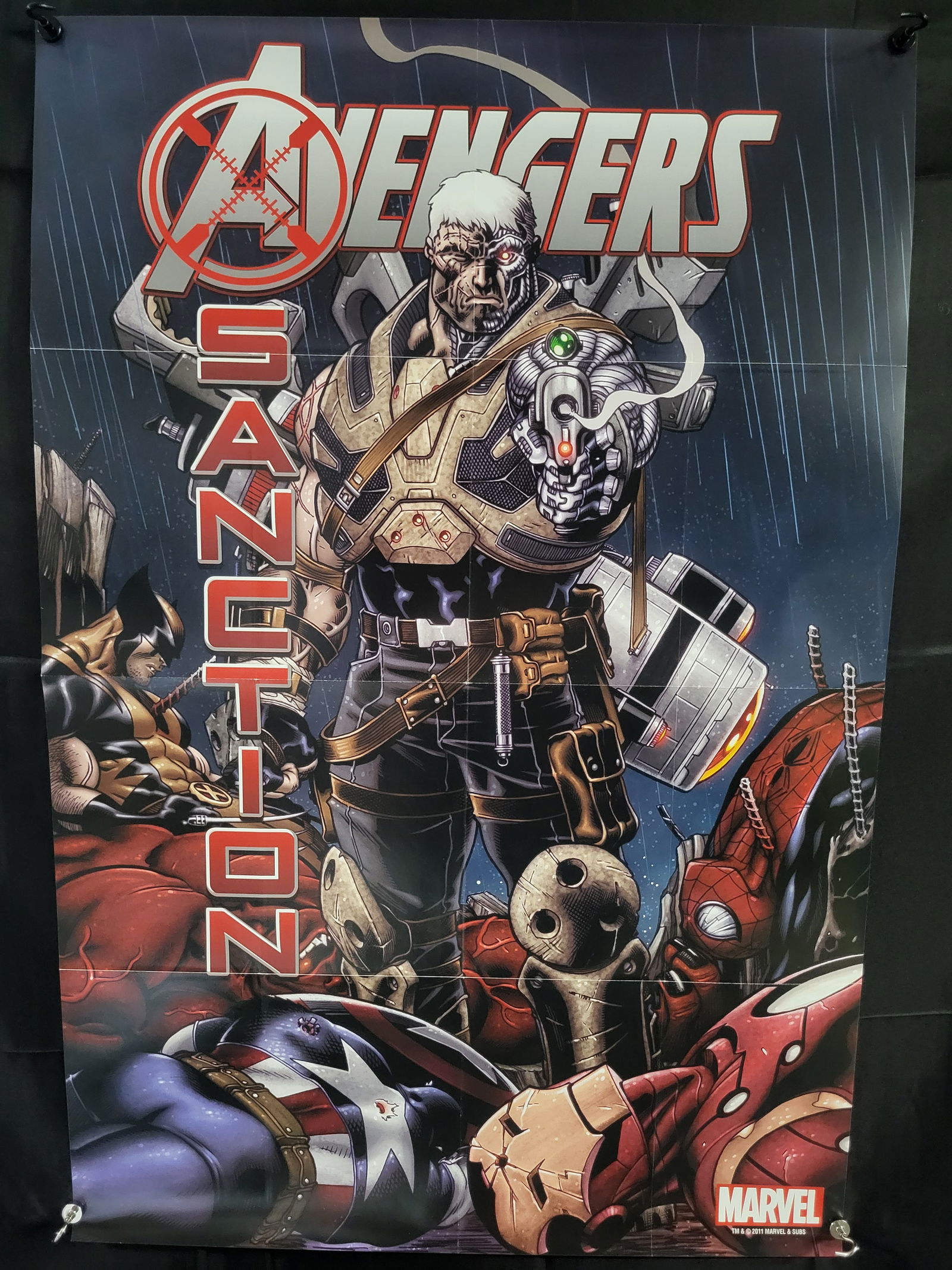 Marvel Avengers: X-Sanction Promotional Comic Book Poster, 2011 (1 of 2)