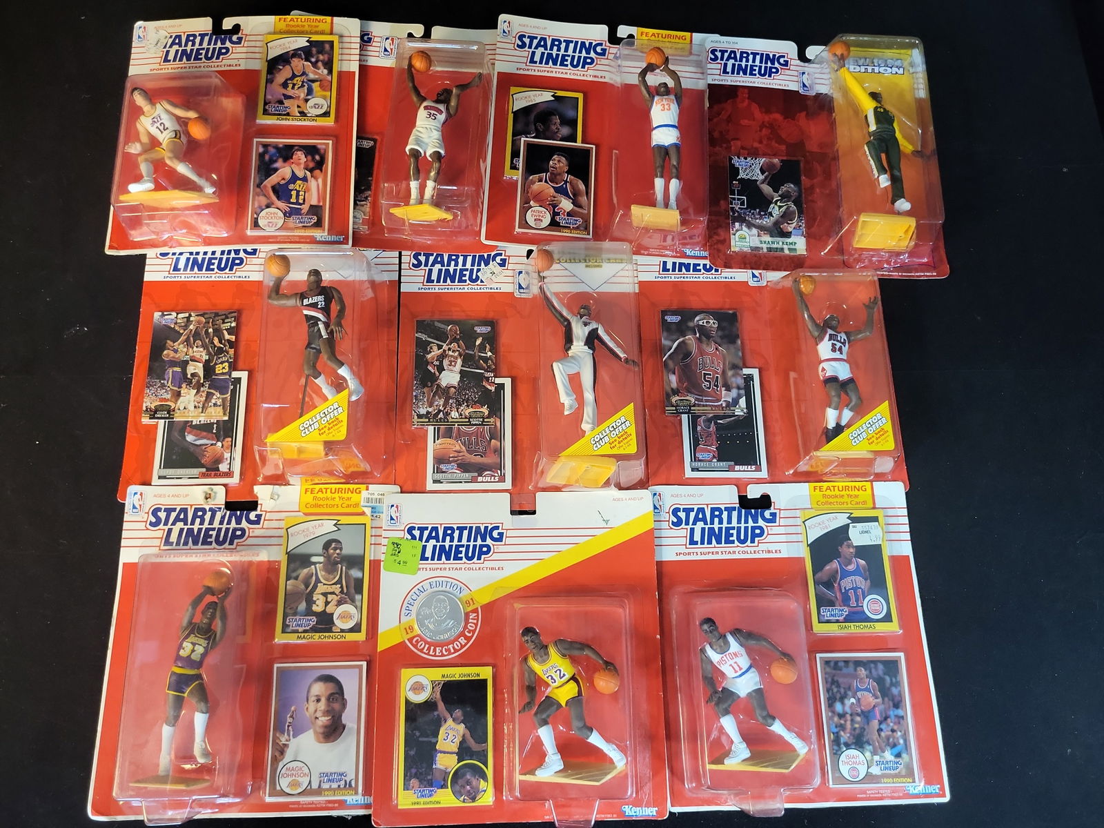 I01052 | Kenner Starting Lineup NBA Action Figures, Early 1990s. (1 of 12)