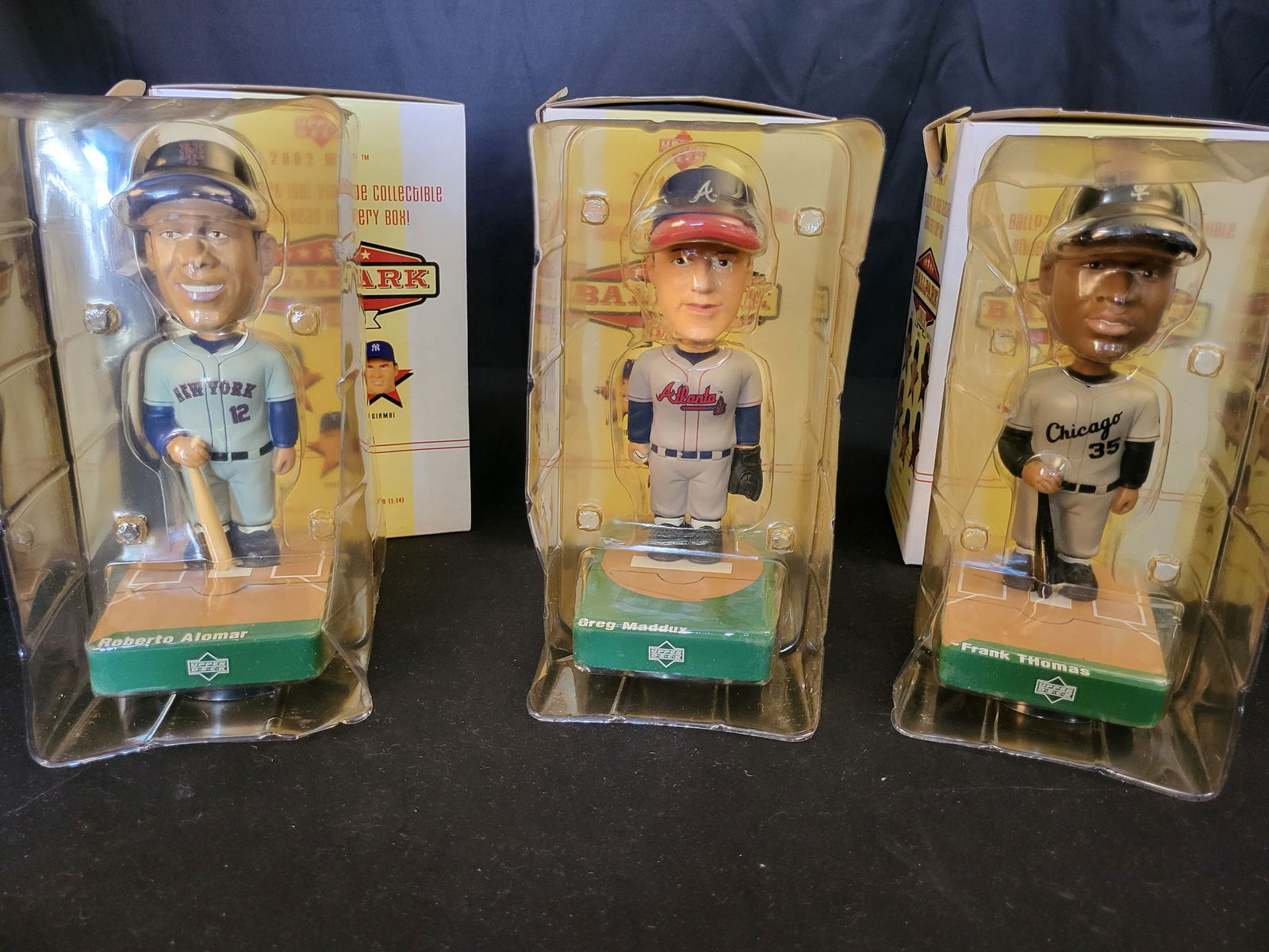 I00625 | A Trio of Upper Deck Ballpark Idols 2002 MLB Bobblehead Figurines (1 of 15)