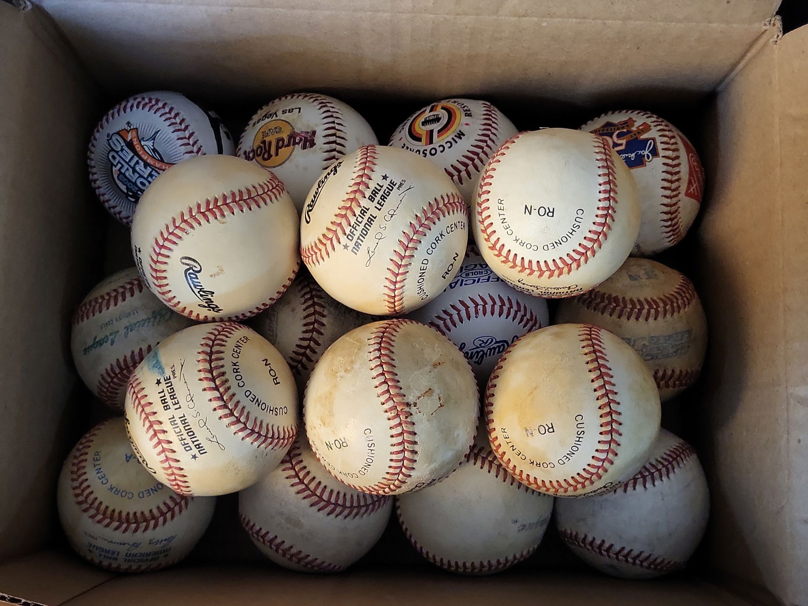 I00997 | Collection of Approximately 18 Mixed Baseballs Including Rawlings Official MLB and Commemor (1 of 4)