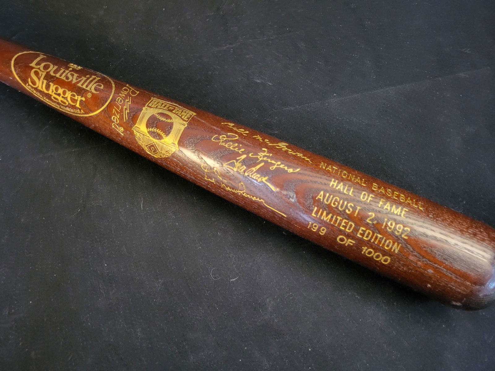 I00614 | Louisville Slugger 1992 National Baseball Hall of Fame Limited Edition Induction Bat (1 of 4)