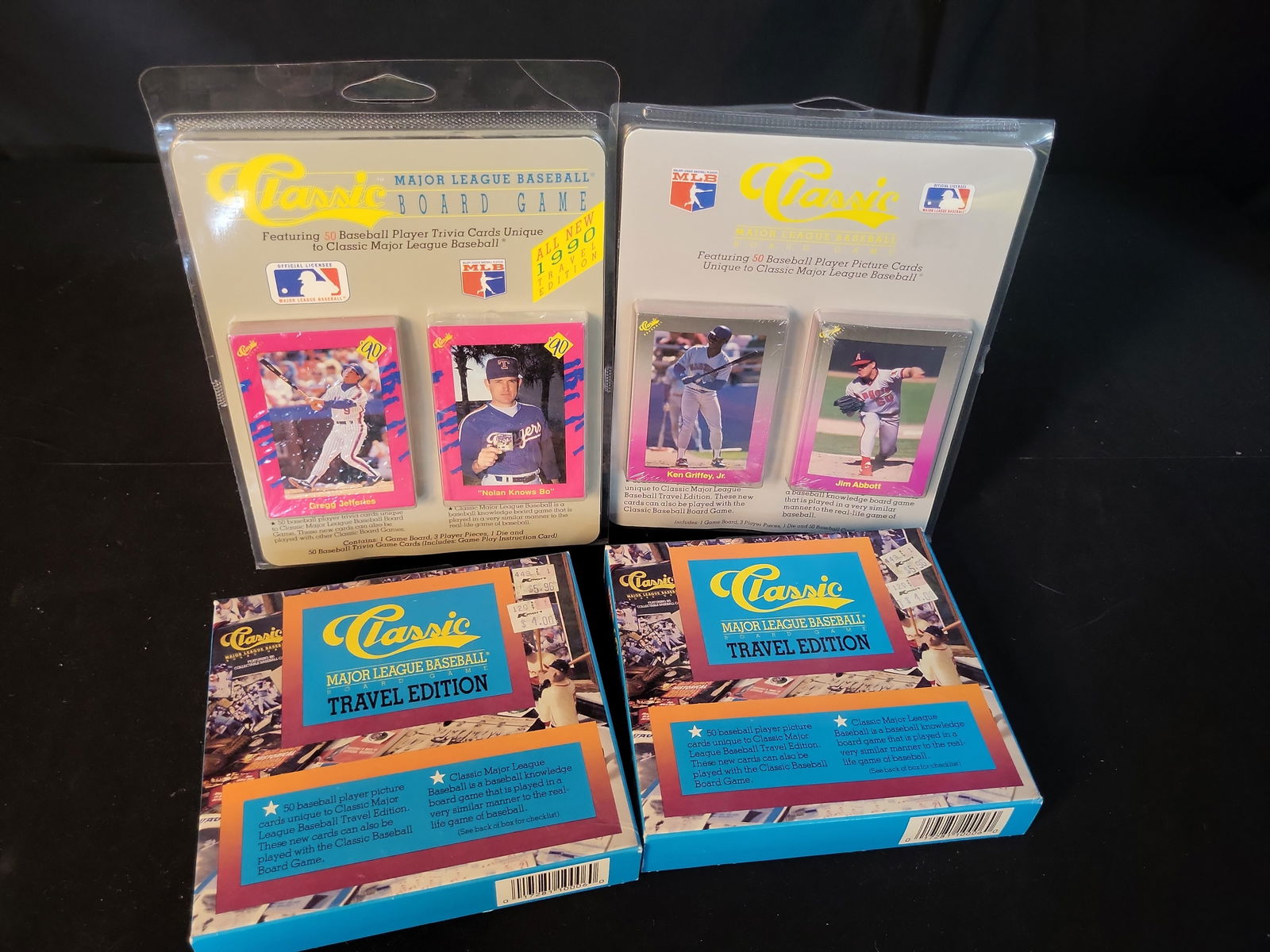 I01057 | 1989-1990 Classic MLB Travel Edition Baseball Card Game Sets, Sealed Lot featuring Ken (1 of 12)