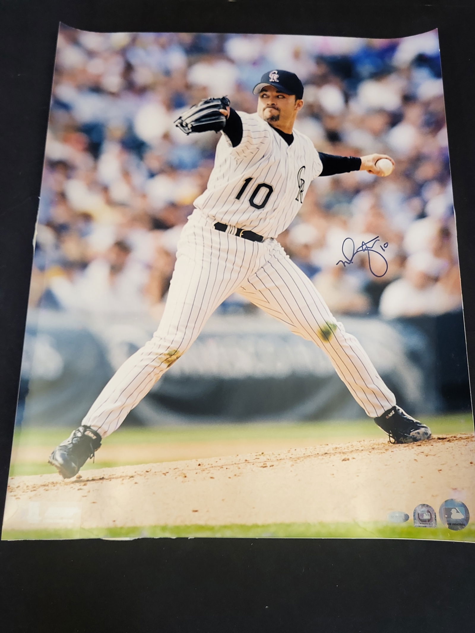 I00889 | Jose Jimenez Signed Colorado Rockies 8x10 Photograph with Triple MLB and Mounted Memories (1 of 9)